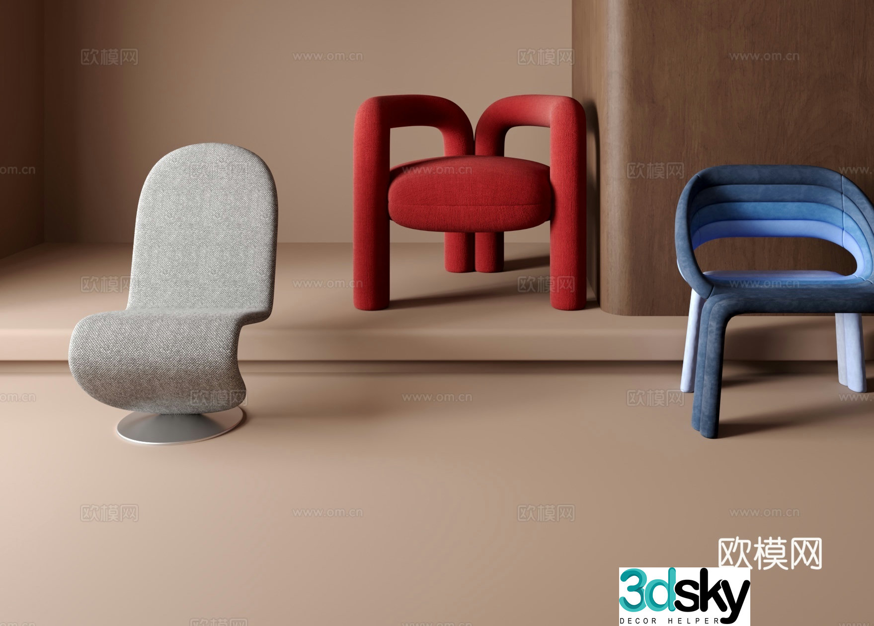 Sofa chair leisure chair 3d model