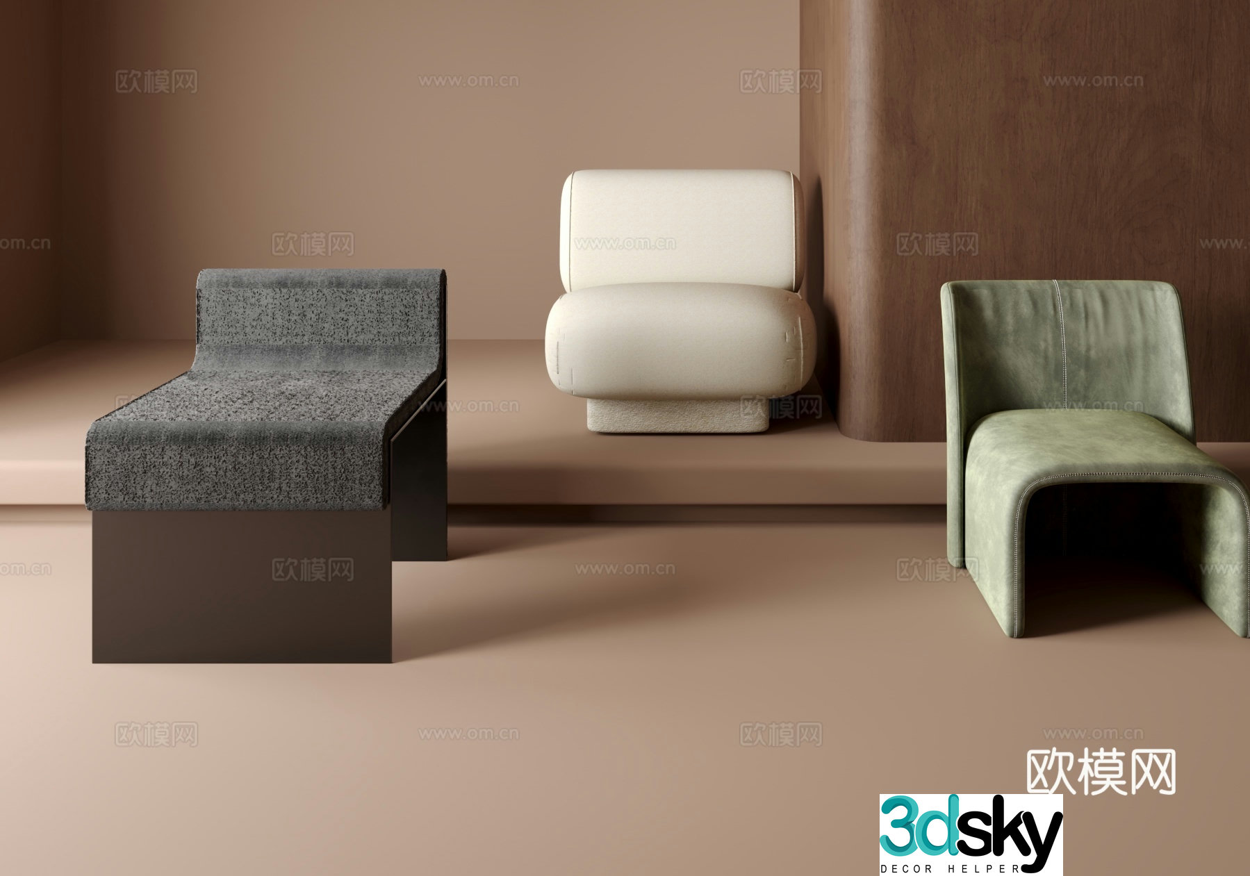 Sofa chair leisure chair 3d model