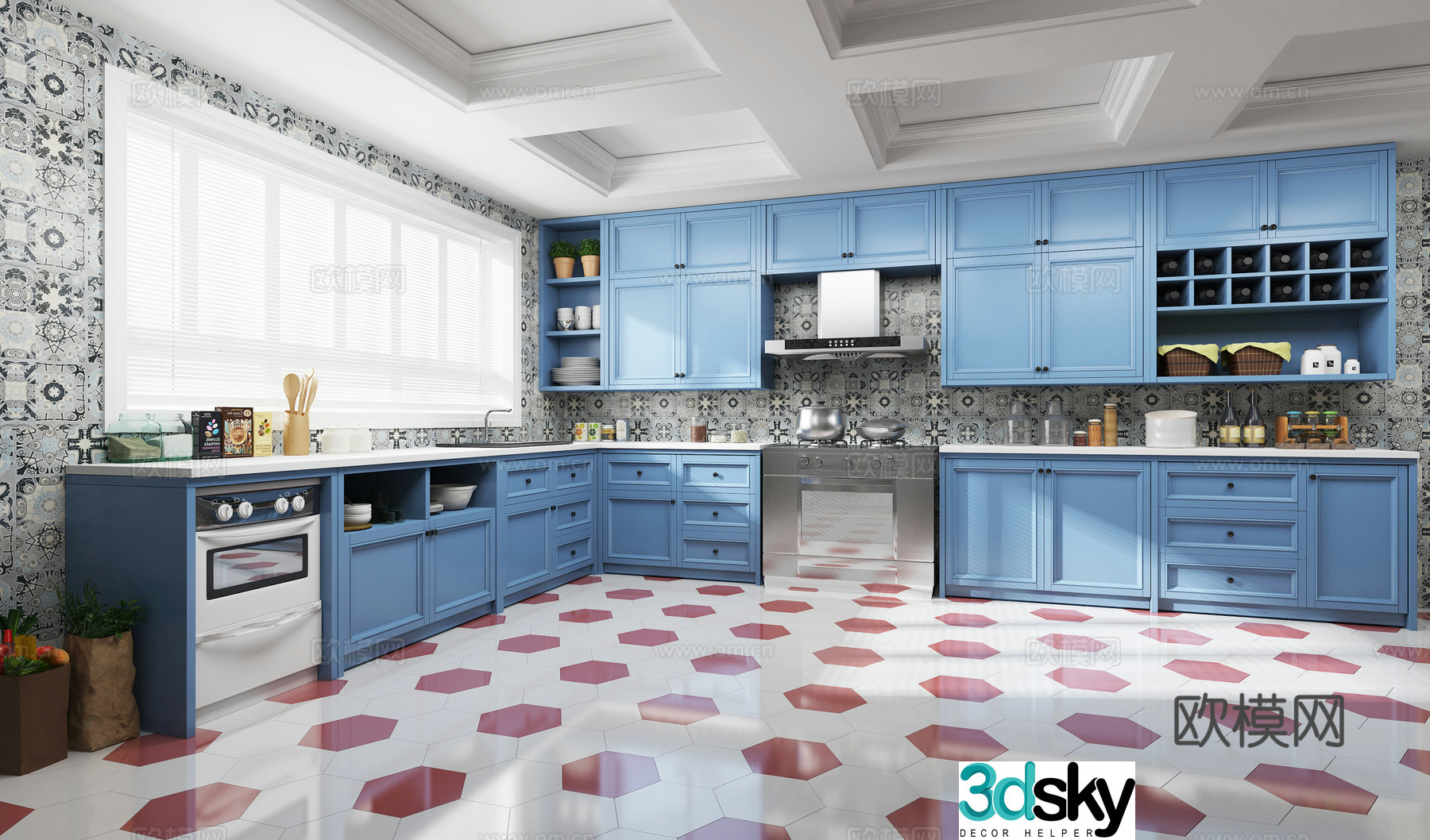Nordic kitchen 3d model