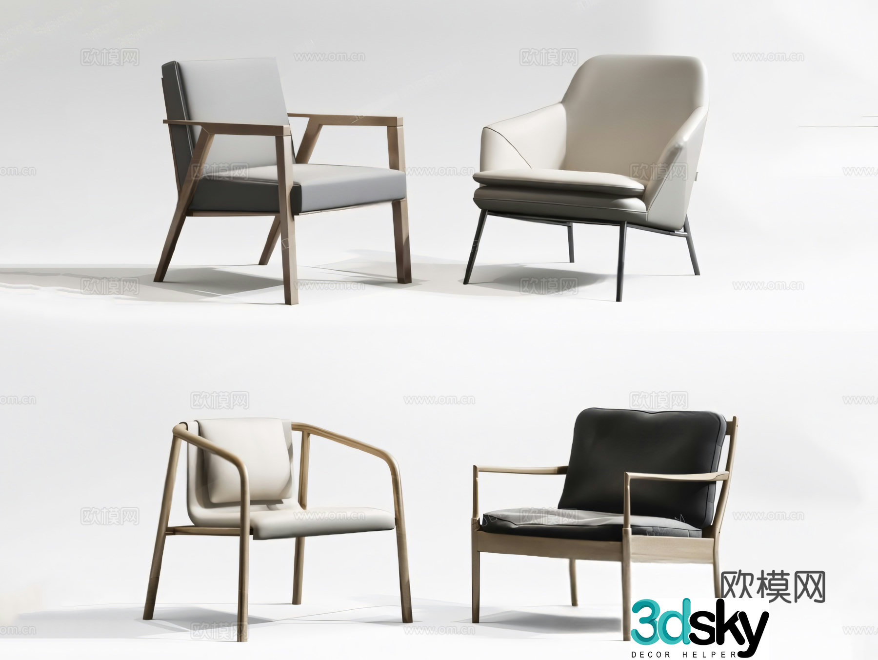 chair leisure chair 3d model