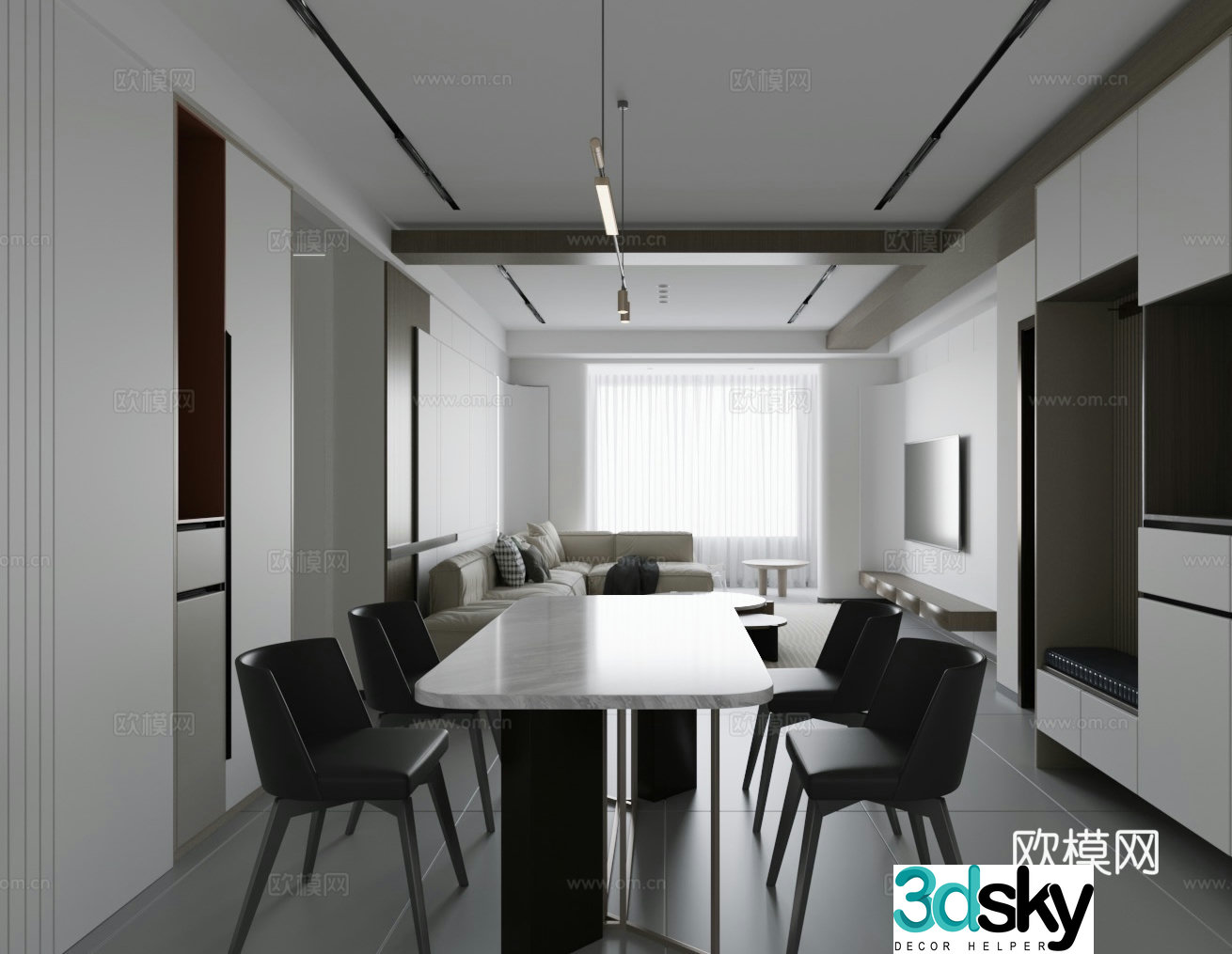 Italian restaurant 3d model