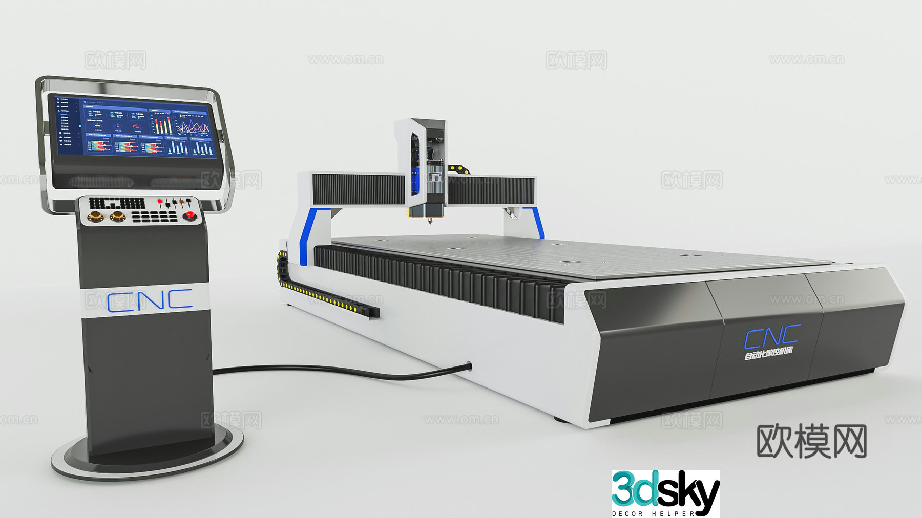 Laser engraving machine 3d model