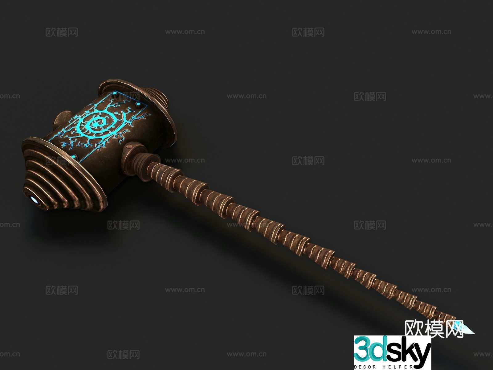Game props weapon hammer giant hammer 3d model