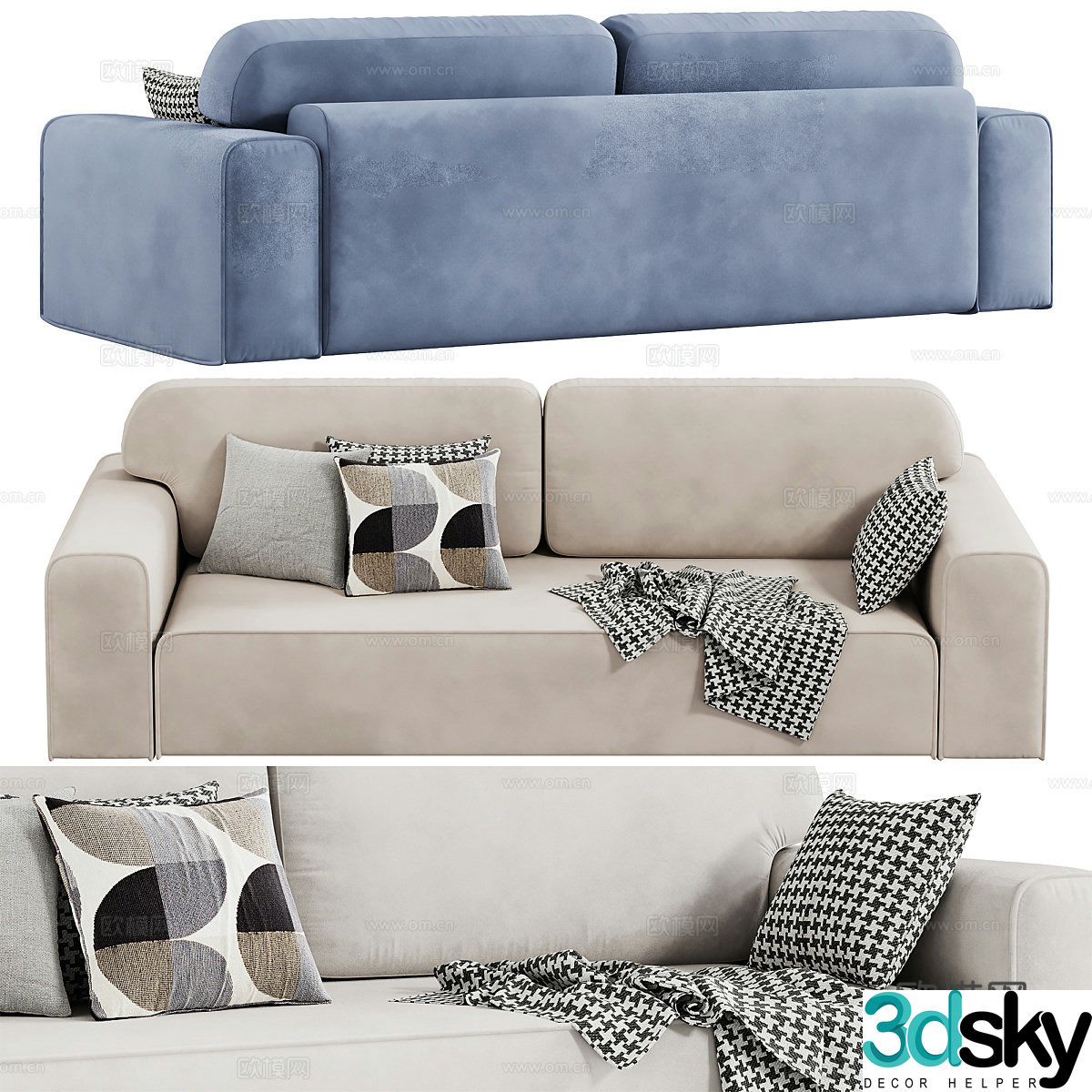 Modern love sofa 3d model