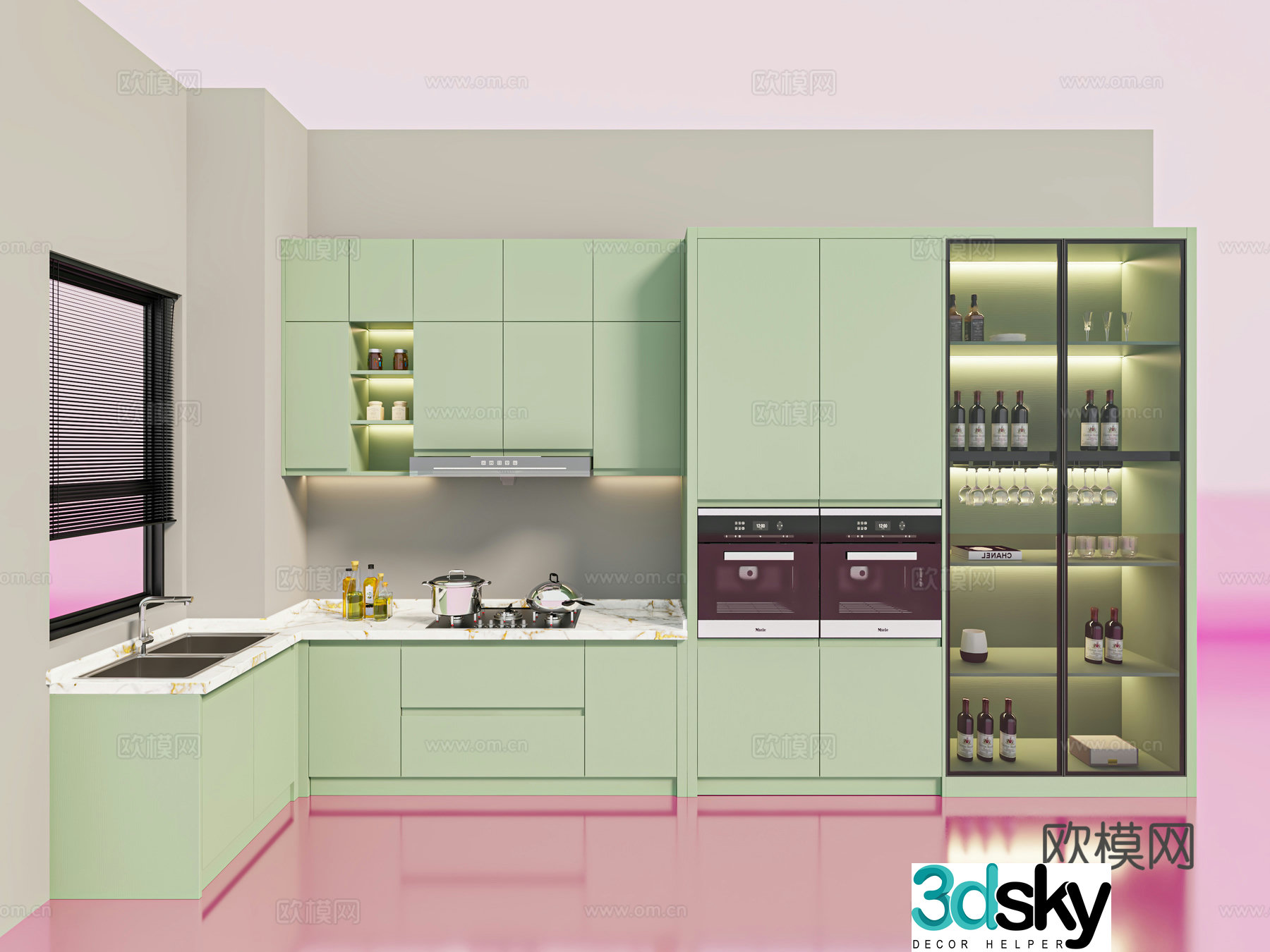 Modern cabinet 3d model
