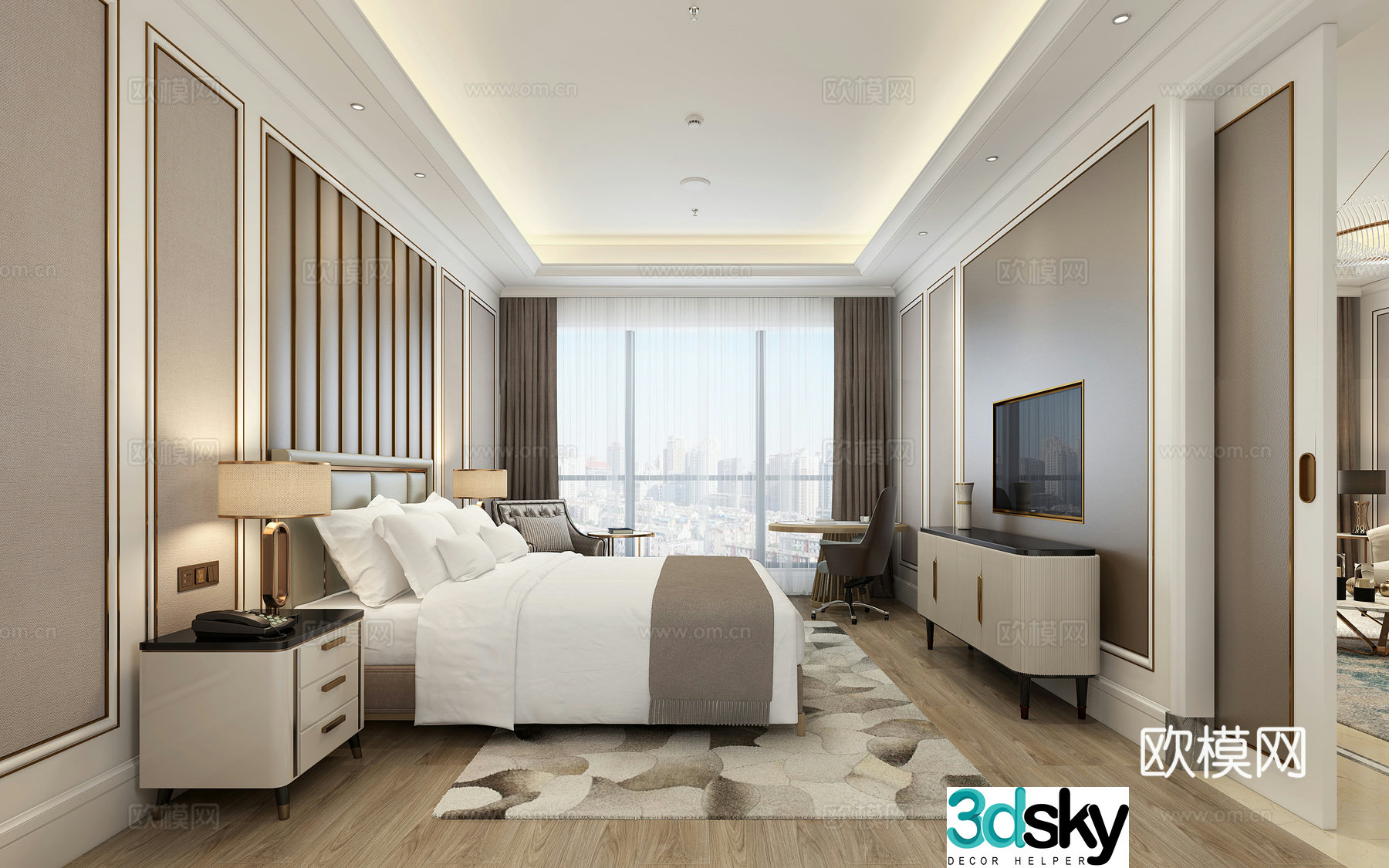 Hotel room presidential suite 3d model