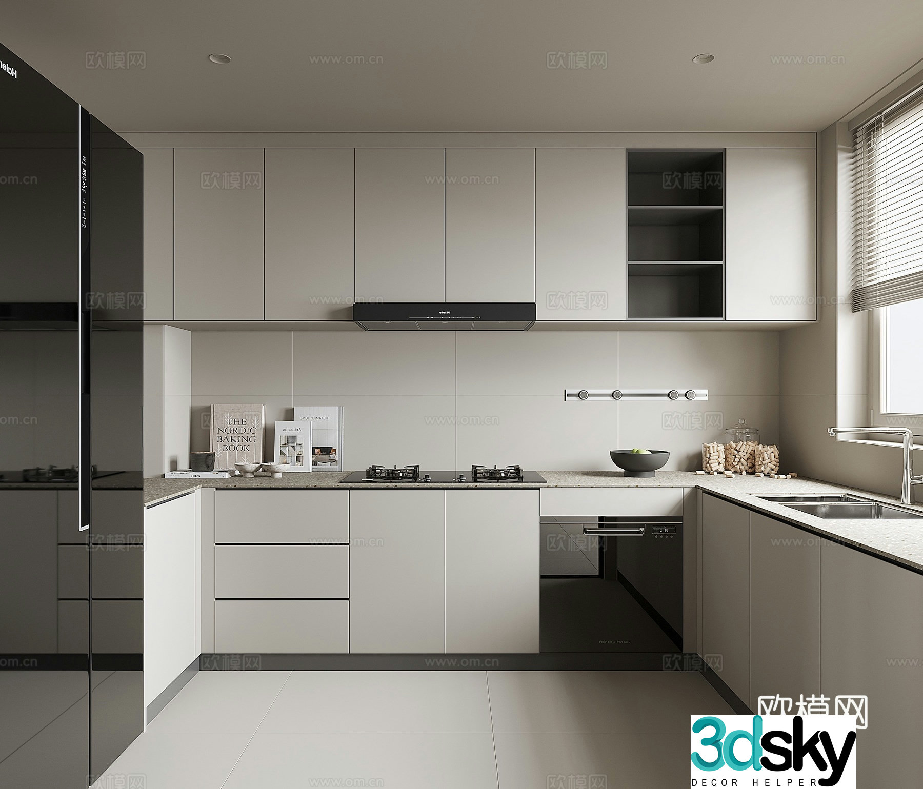 Modern kitchen 3d model