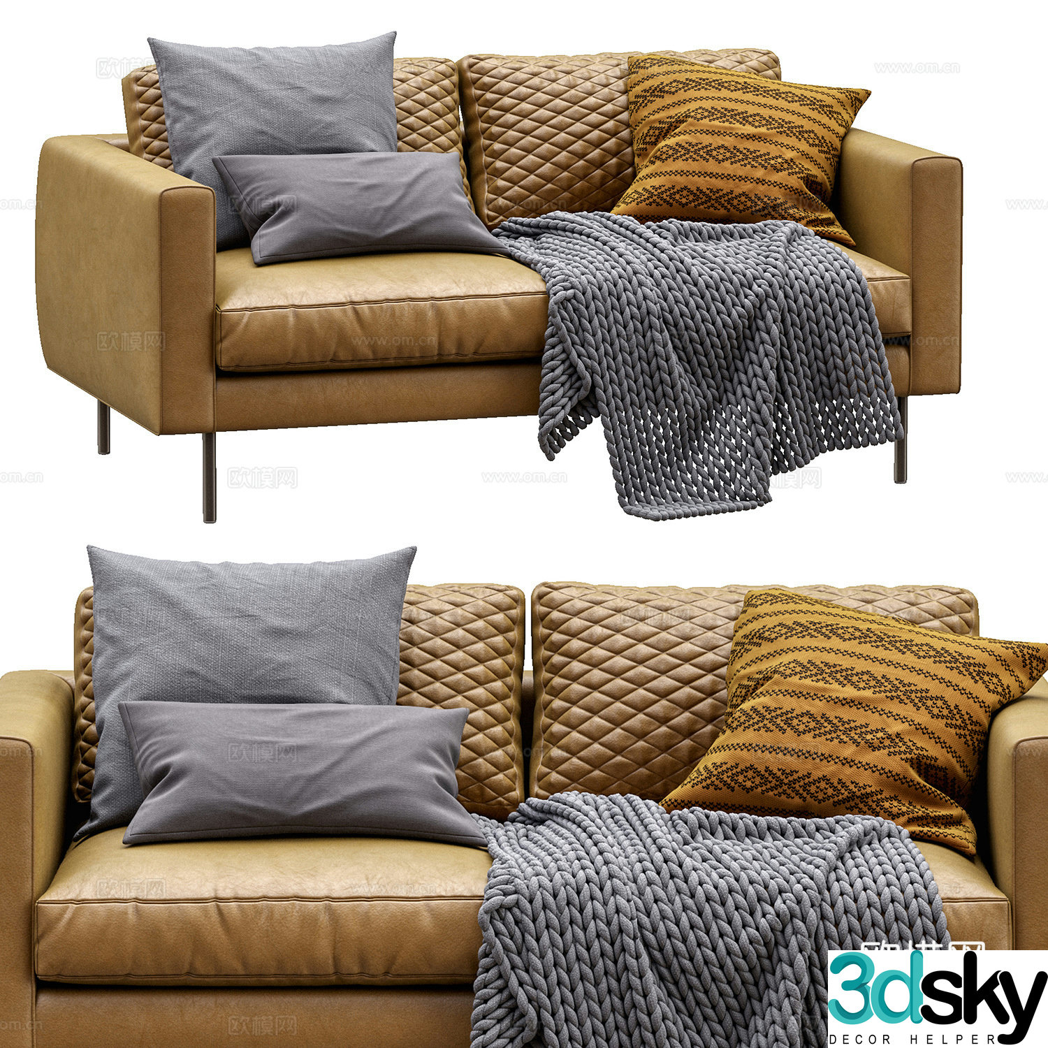 Italian love sofa 3d model