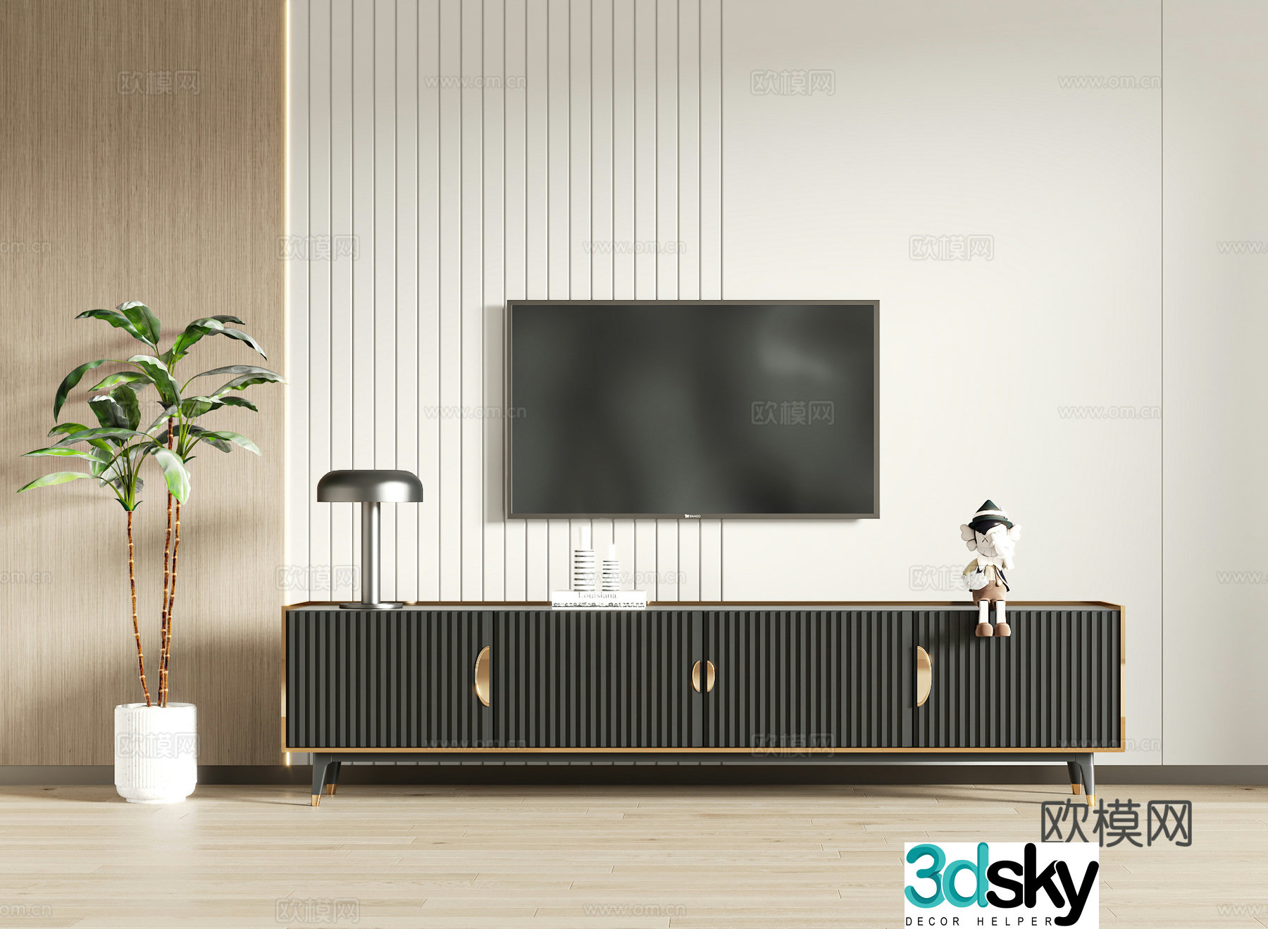Modern TV cabinet 3d model