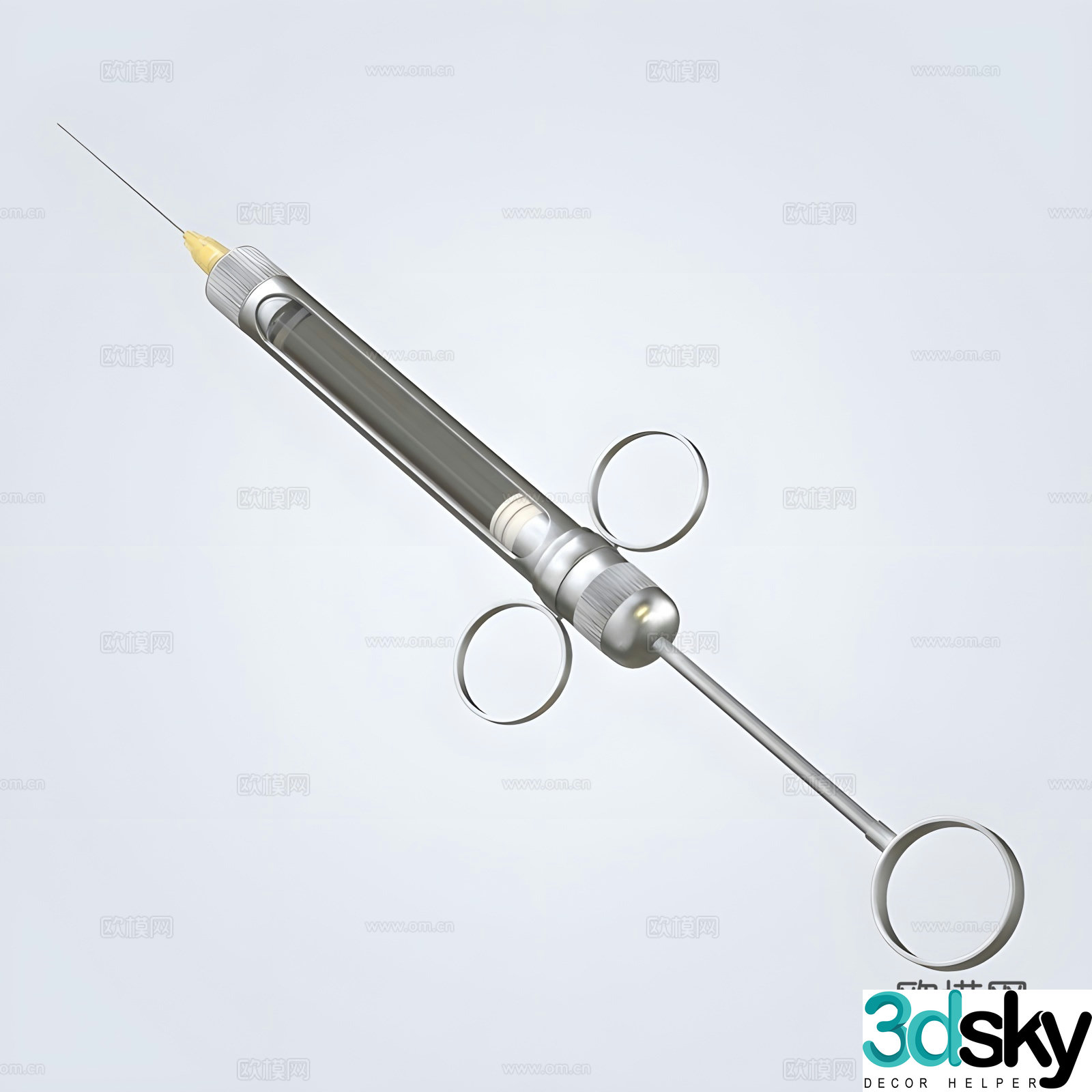 Autopsy saw needle tube 3d model