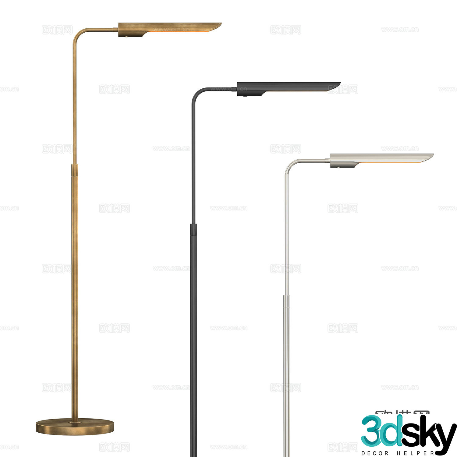 Modern floor lamp 3d model