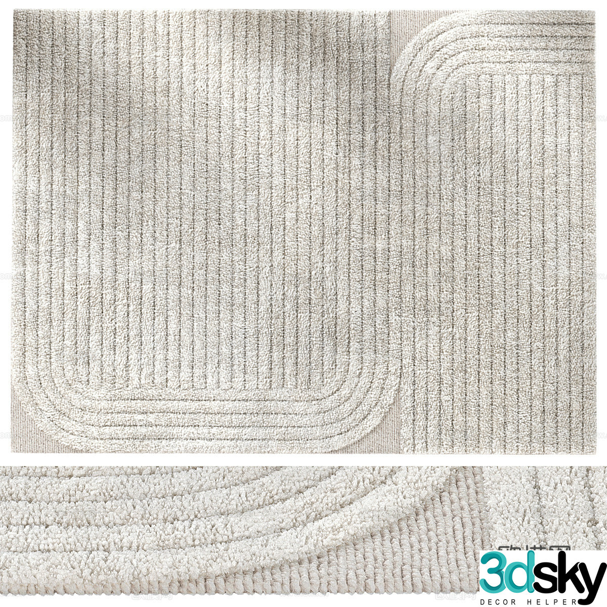 Erden Furrow carpet 3d model