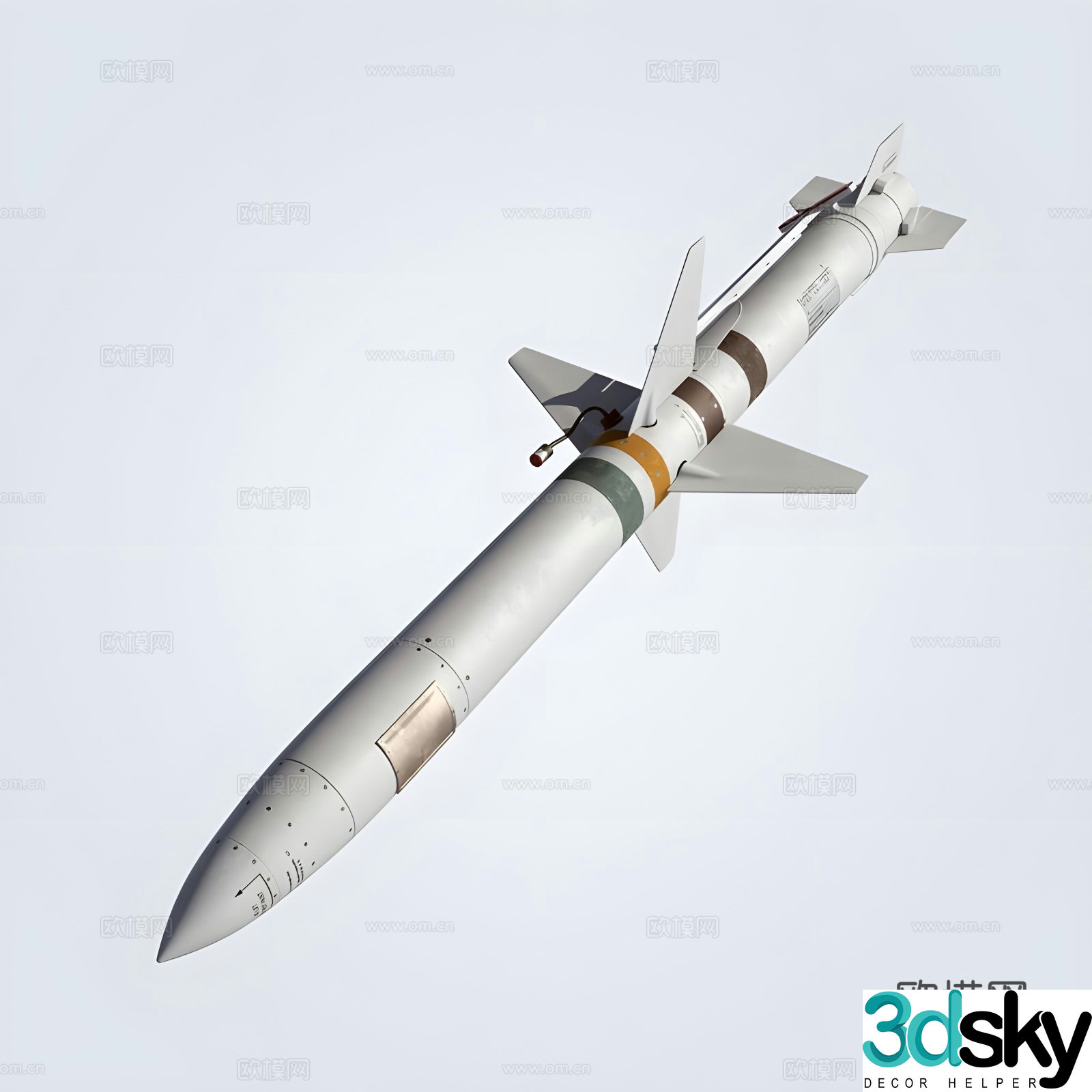 missile 3d model