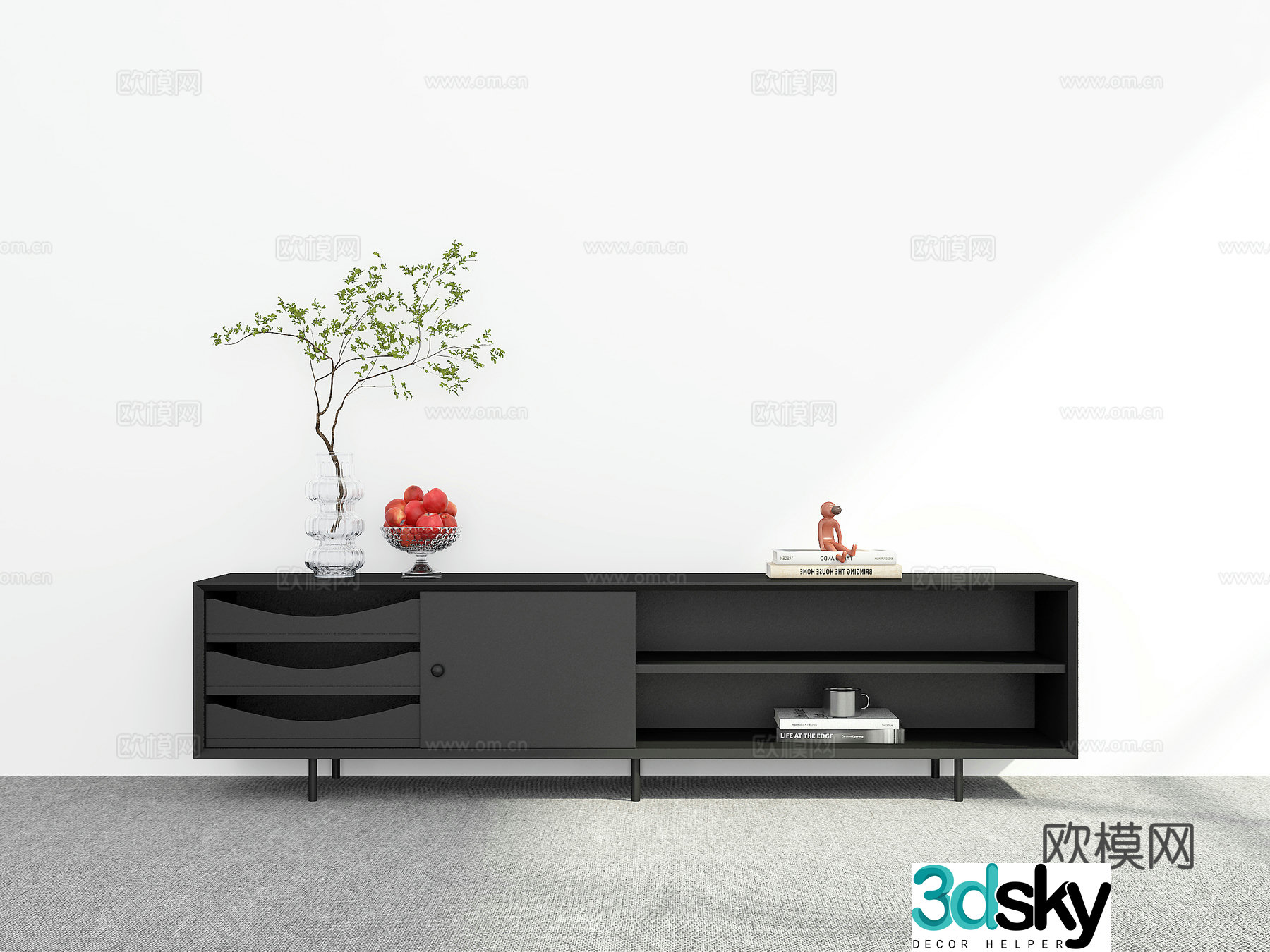 Modern TV cabinet 3d model