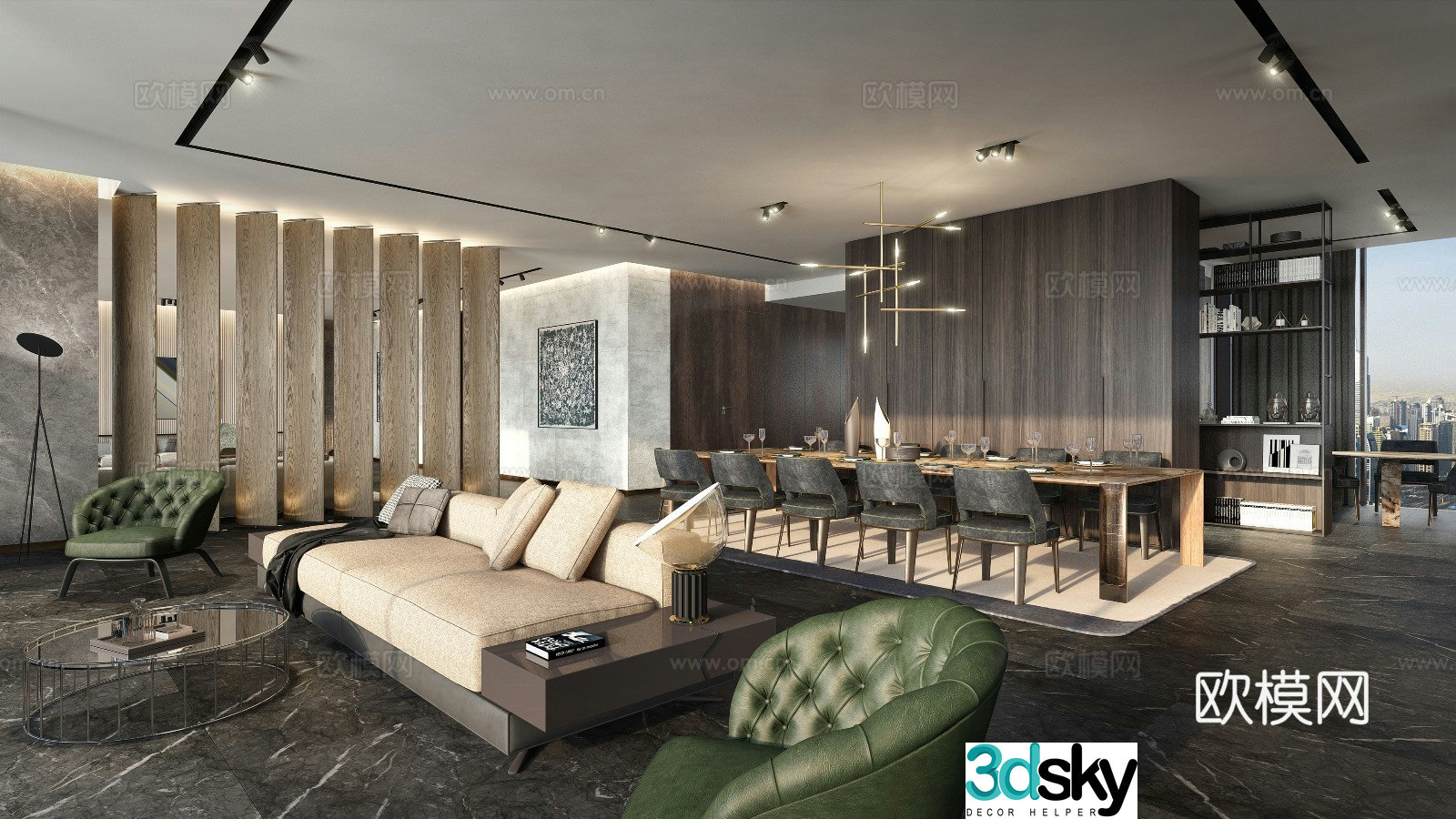 Italian restaurant 3d model