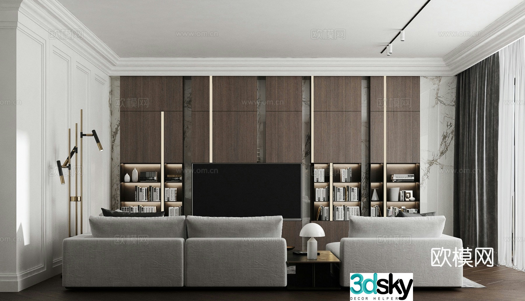 Modern living room 3d model