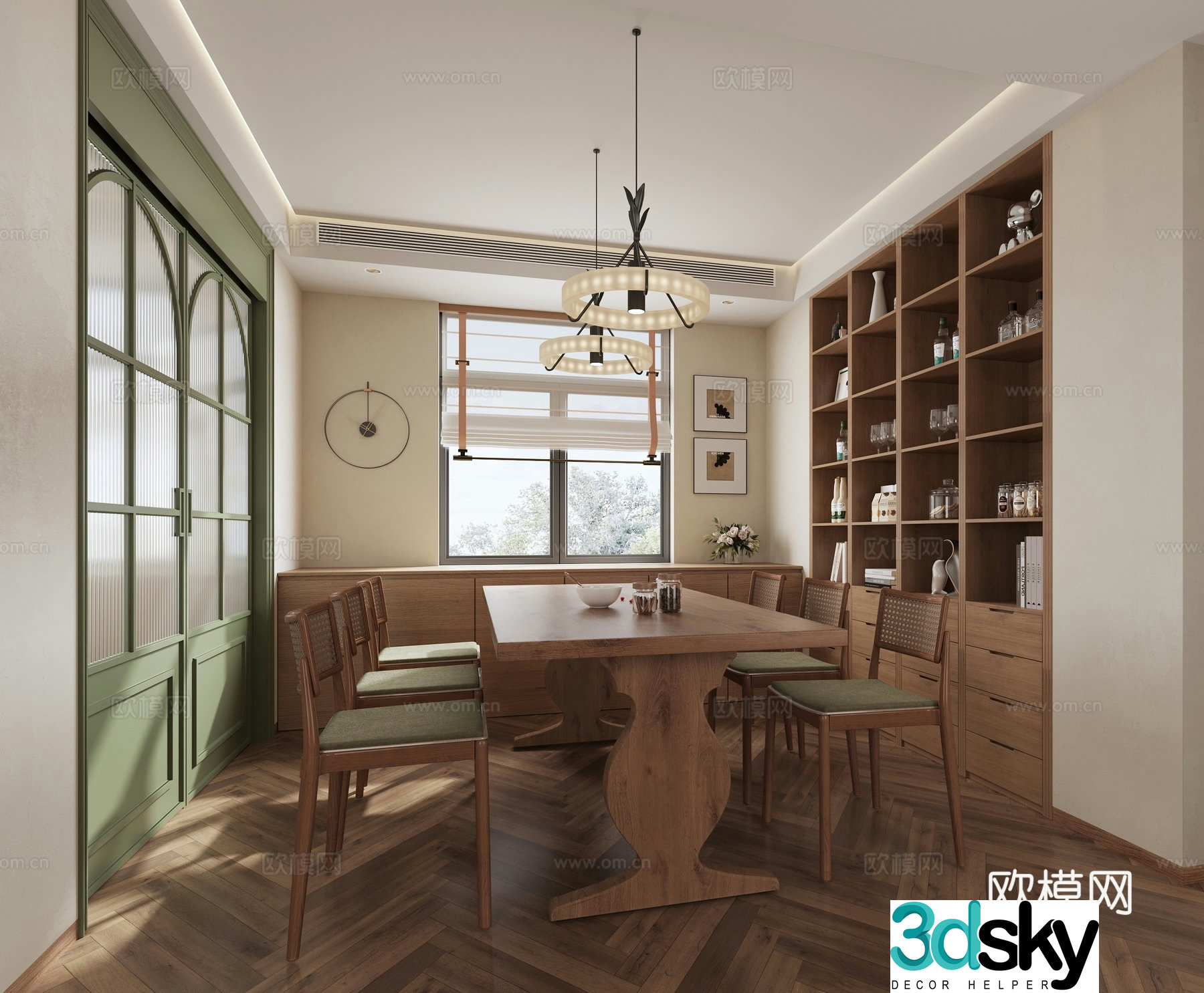 Nordic restaurant 3d model