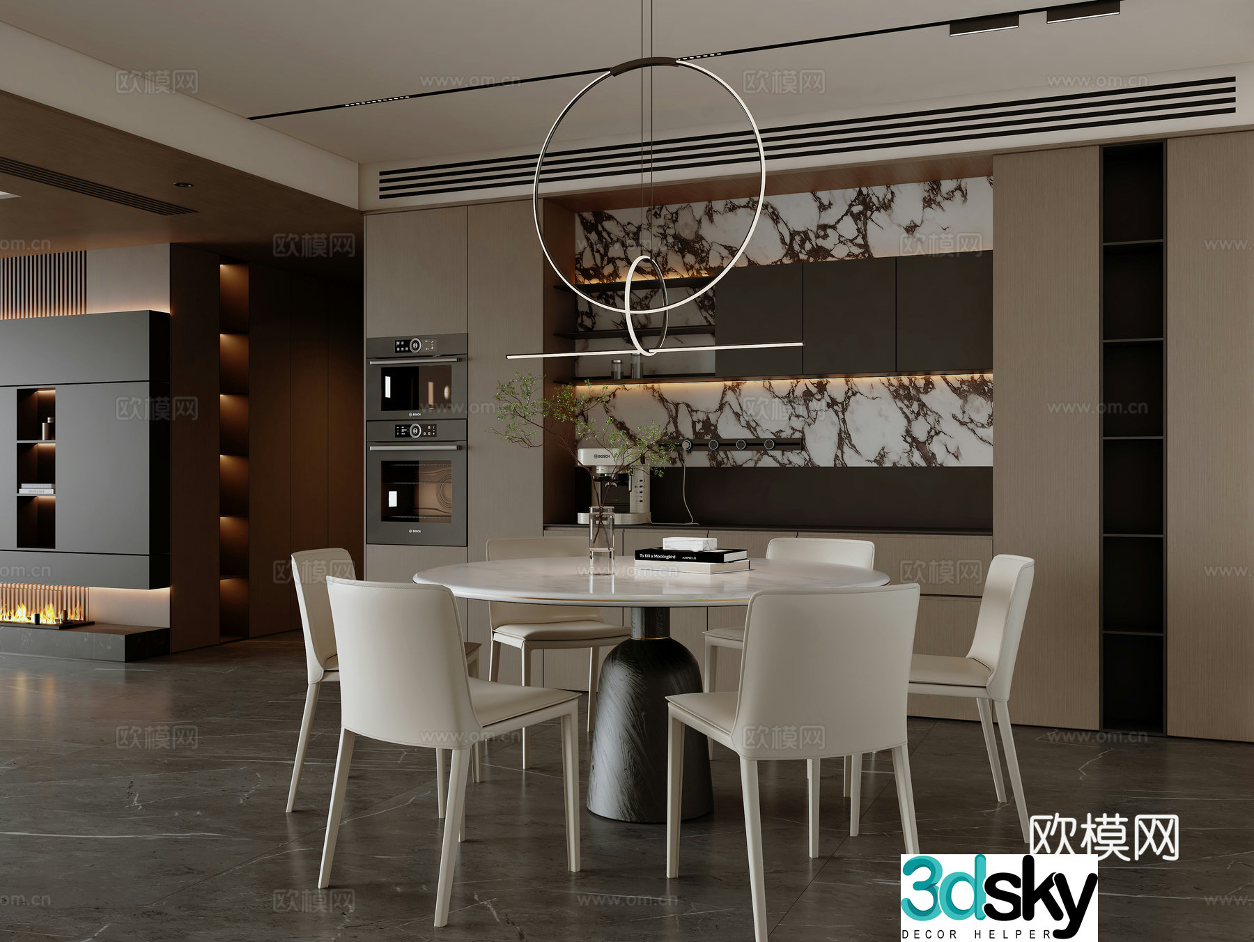 Italian restaurant 3d model