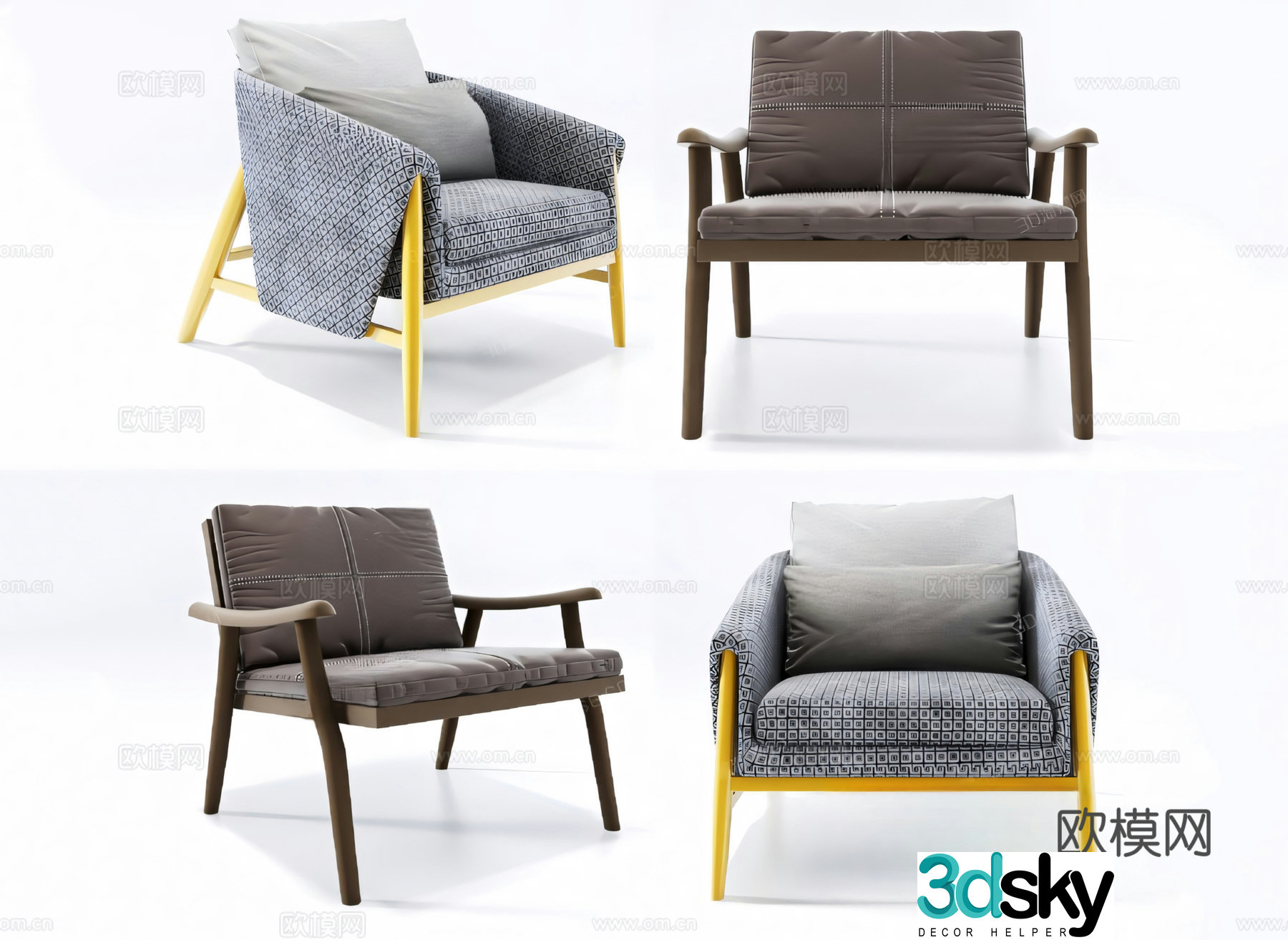 chair leisure chair 3d model