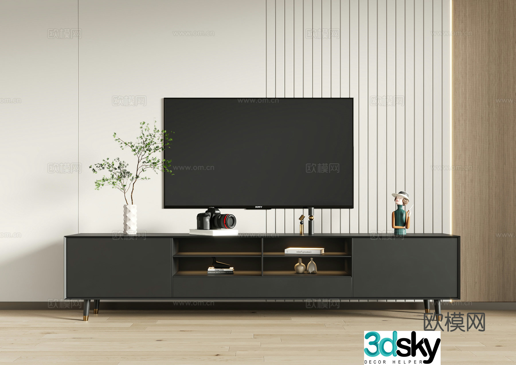 Modern TV cabinet 3d model