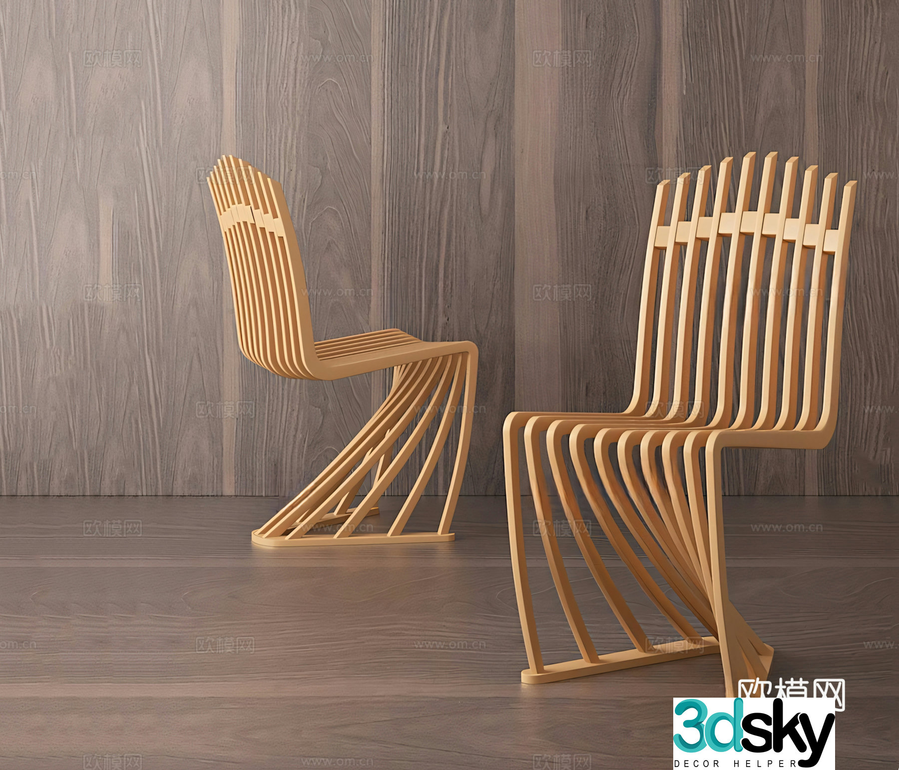 Single chair negotiation chair leisure chair 3d model
