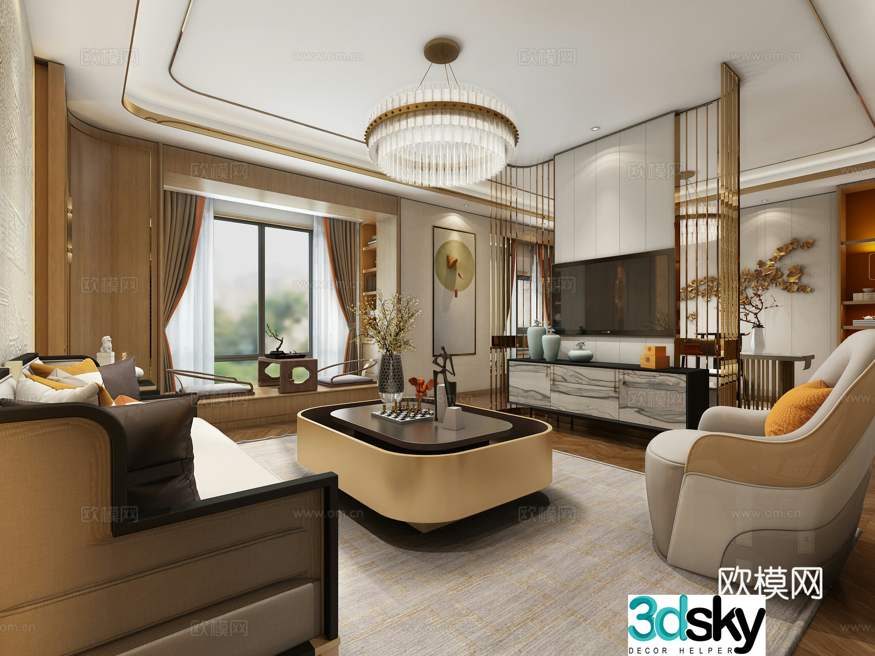 New Chinese restaurant 3D model