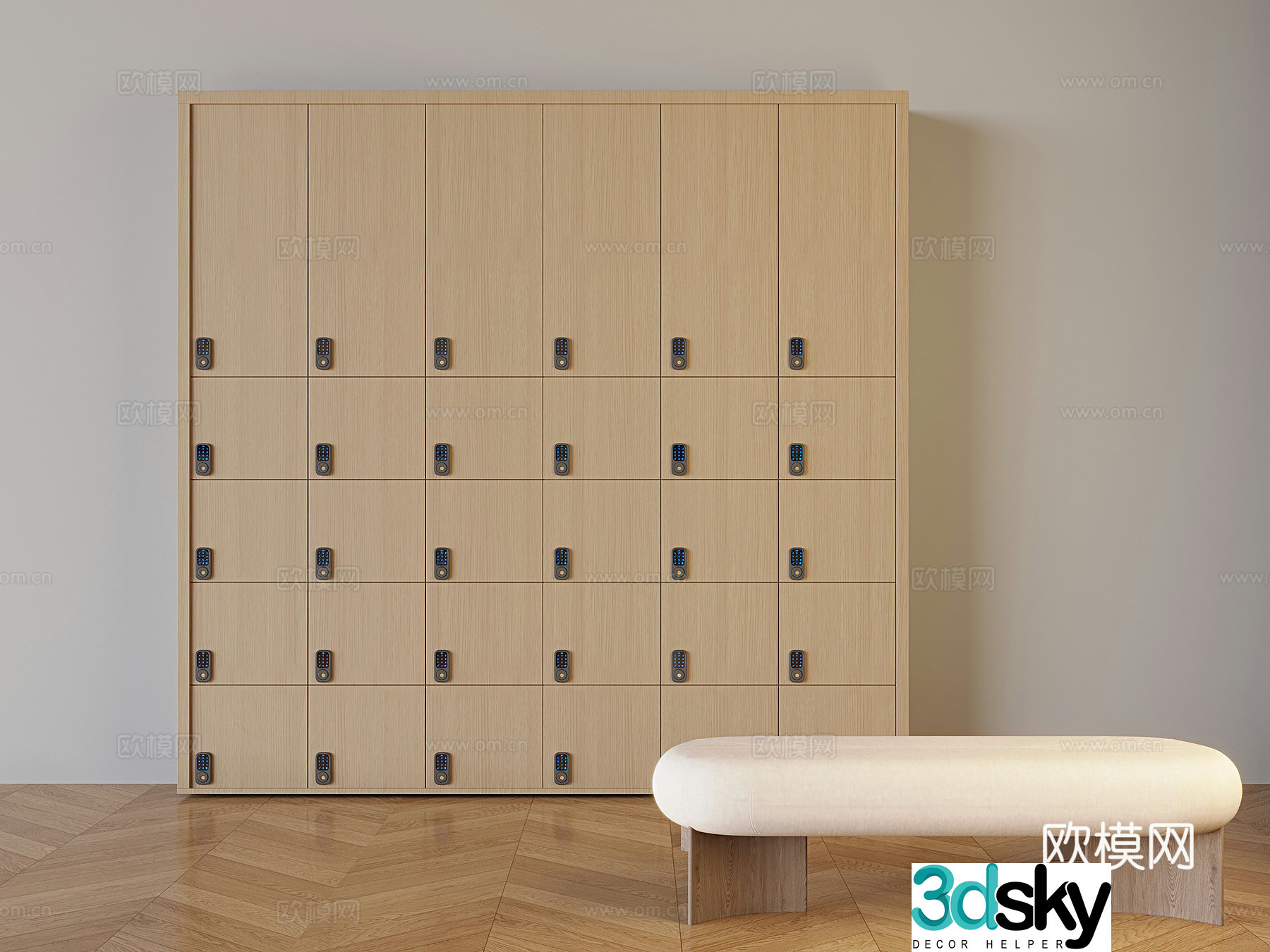 Storage cabinet smart shoe cabinet 3d model