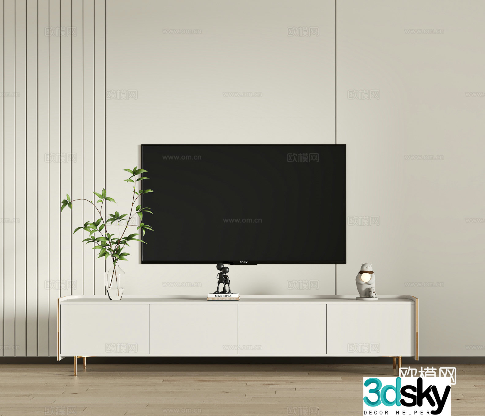 Modern TV cabinet 3d model