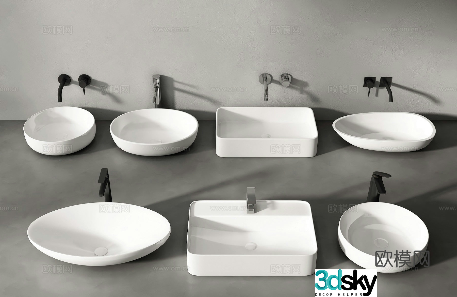 Modern wash basin wash basin wash basin 3d model