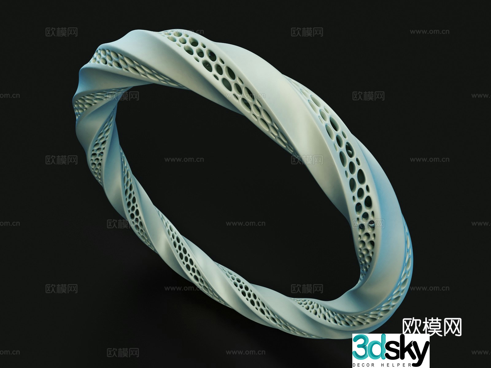 MÃ¶bius strip ring special structure sculpture 3d model