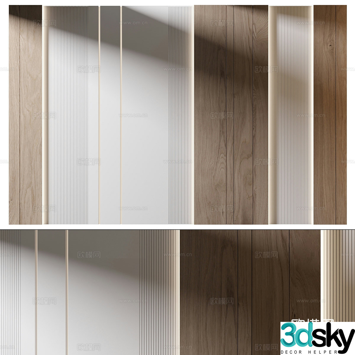 wainscoting 3d model