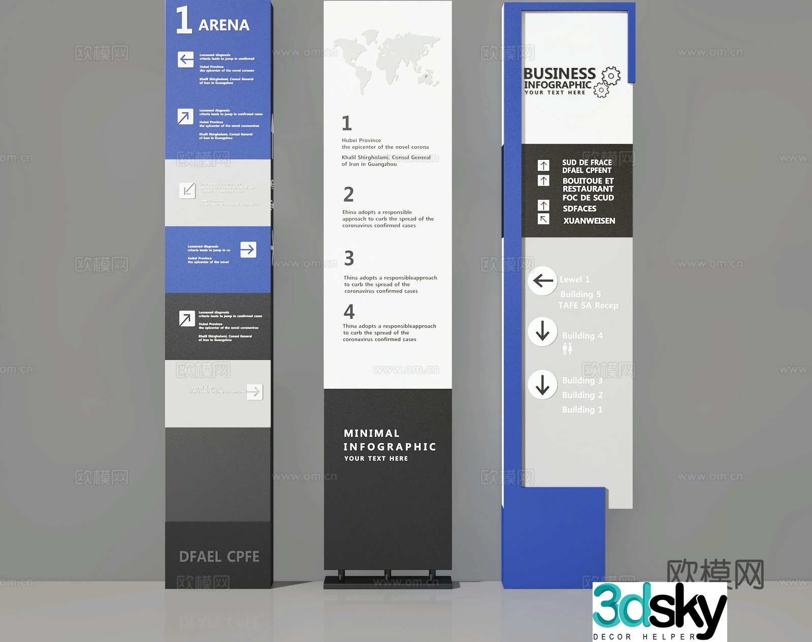 signage signage 3d model