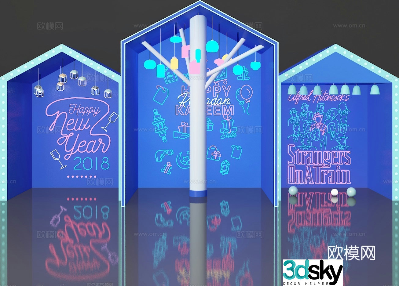 Beautiful display window 3D model
