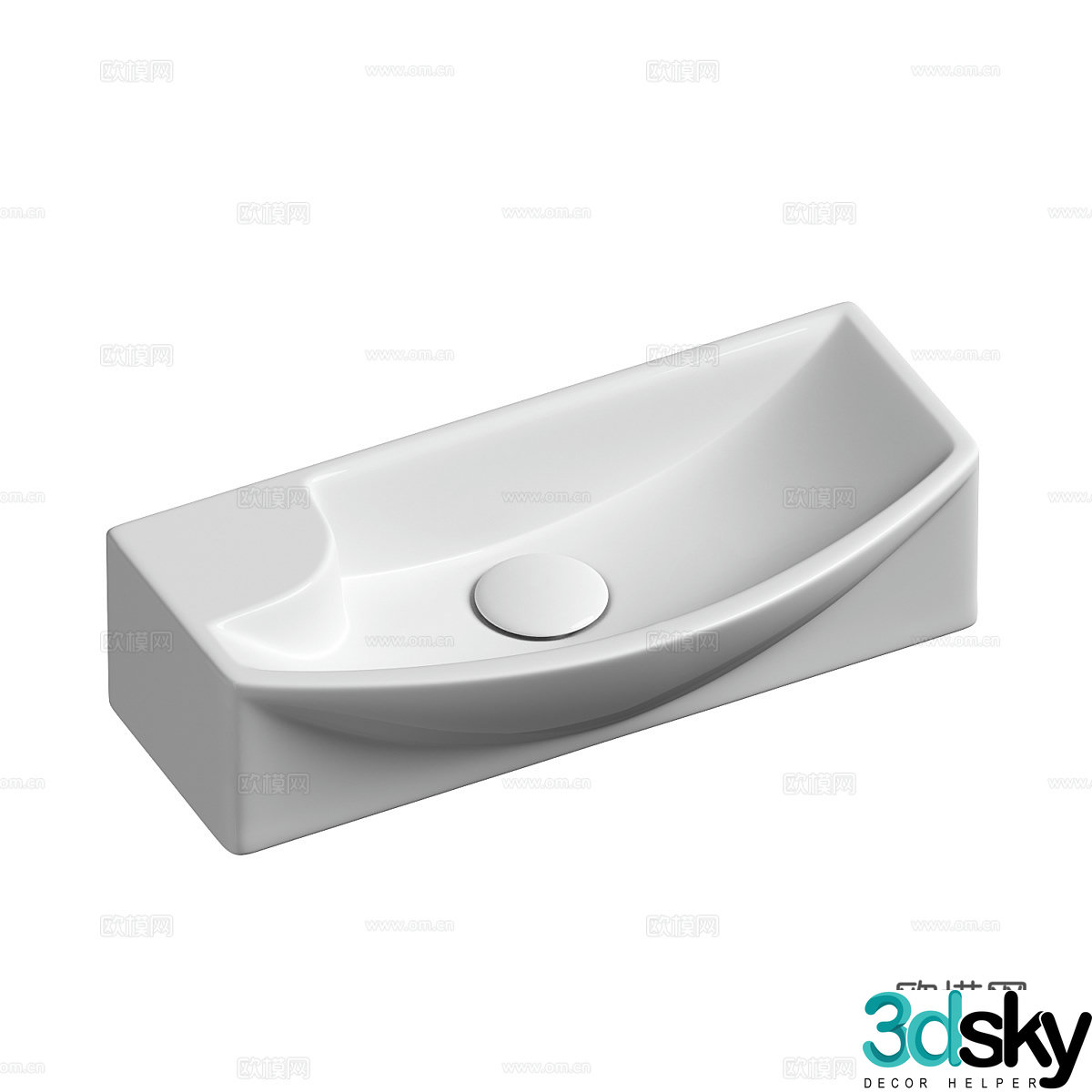 Wash basin basin 3d model