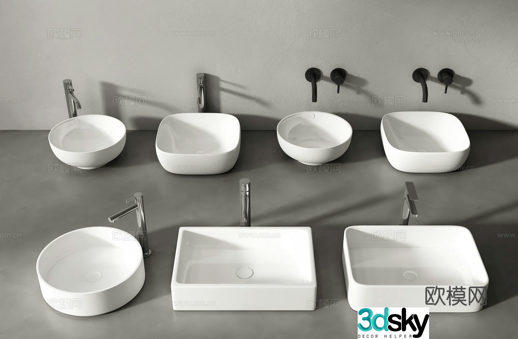 Modern wash basin wash basin wash basin 3d model