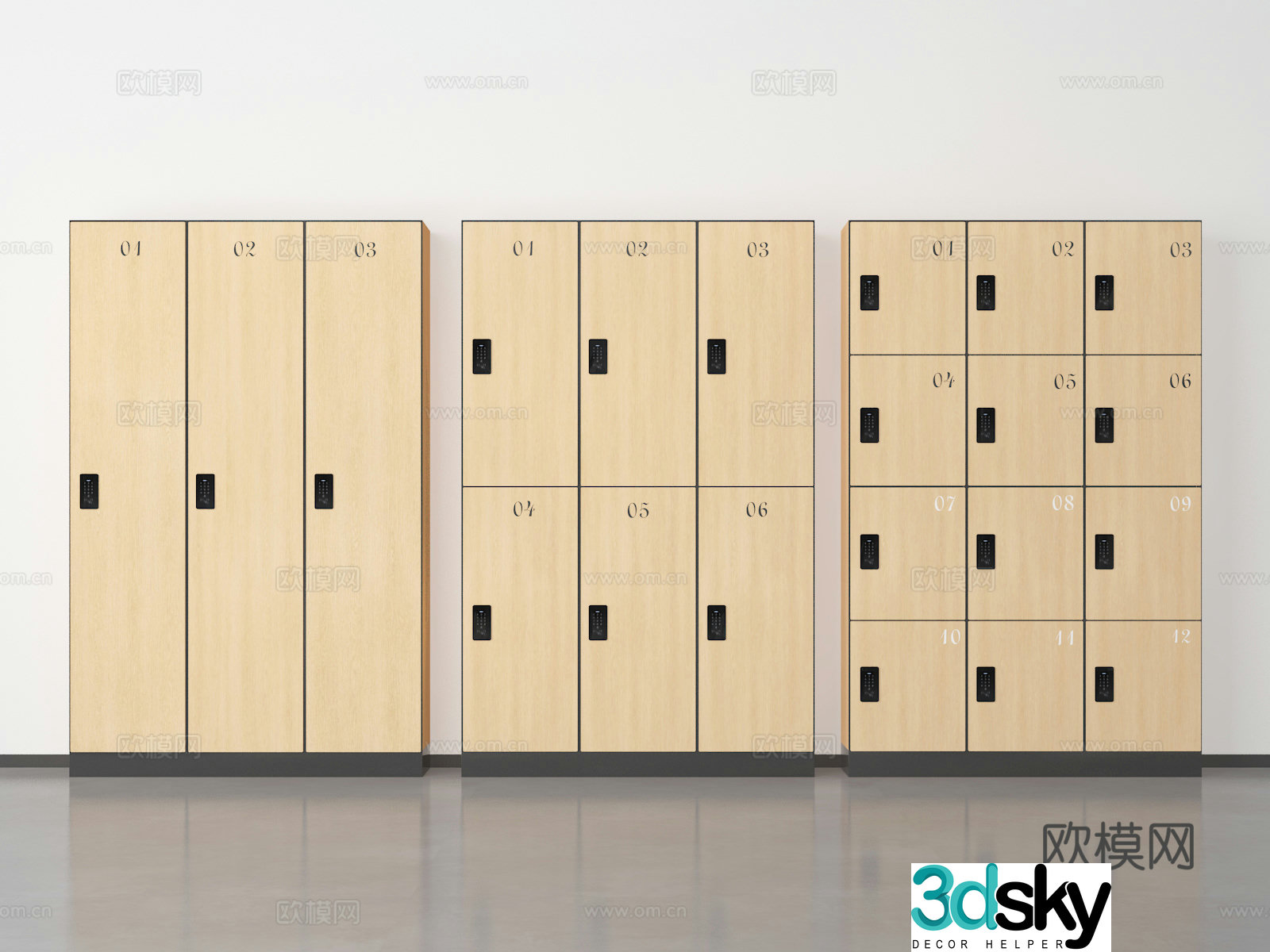 Modern locker locker 3d model