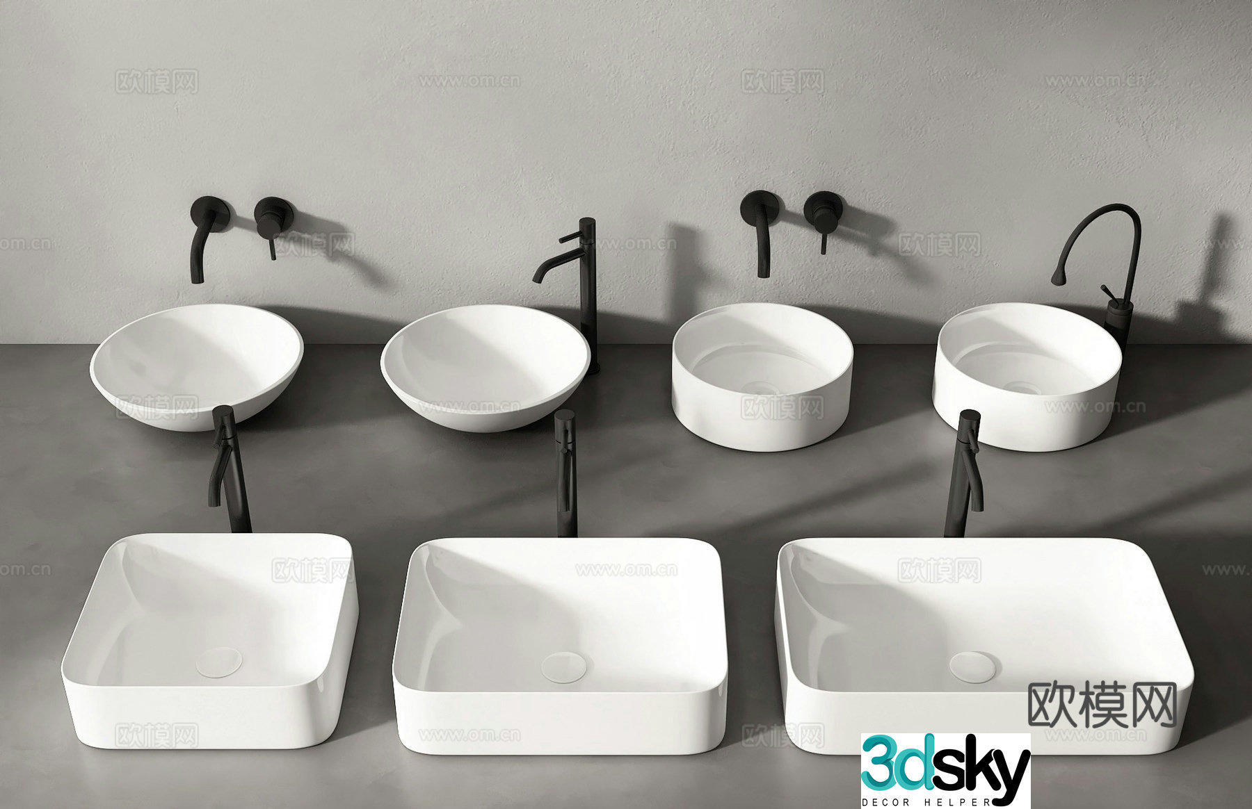 Modern wash basin wash basin wash basin 3d model