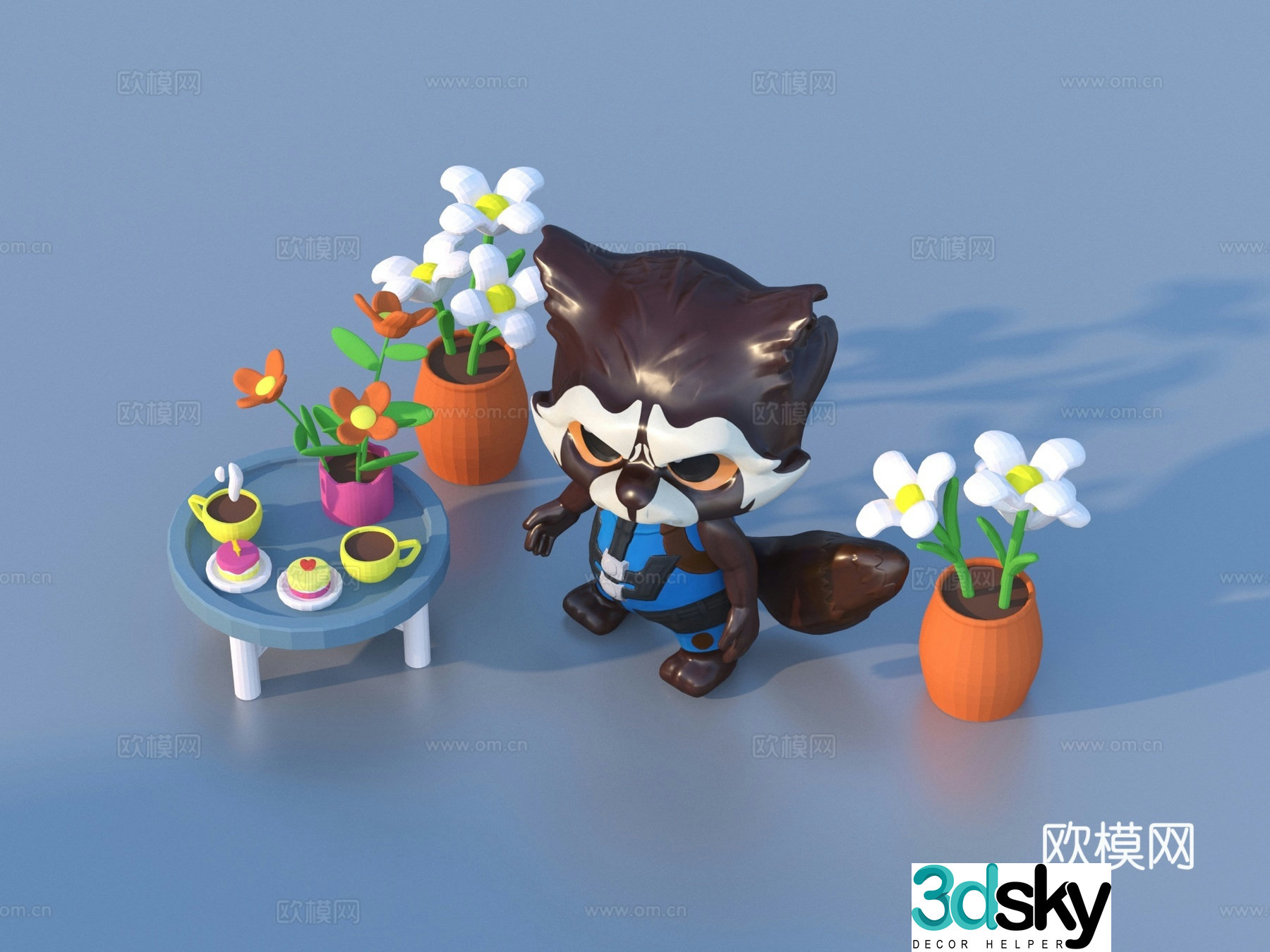 Children’s toys cartoon figures 3d model