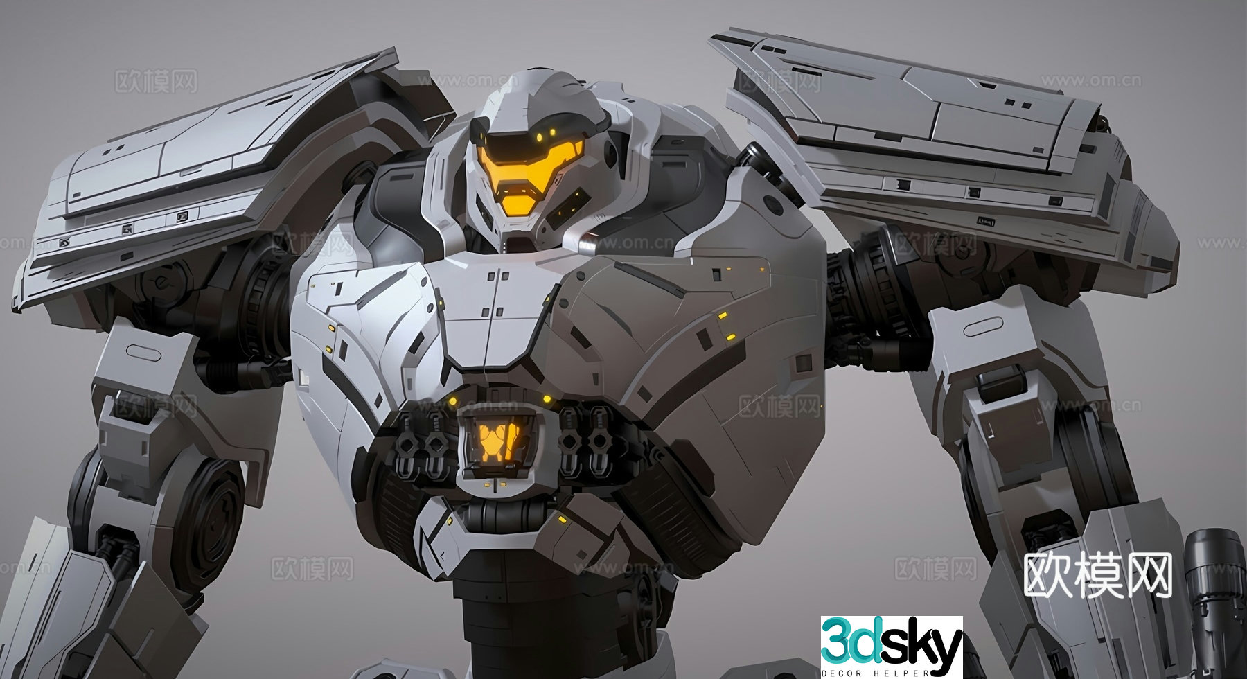 Sci-fi robot Pacific Rim Rise mecha robot mecha warrior 3d model