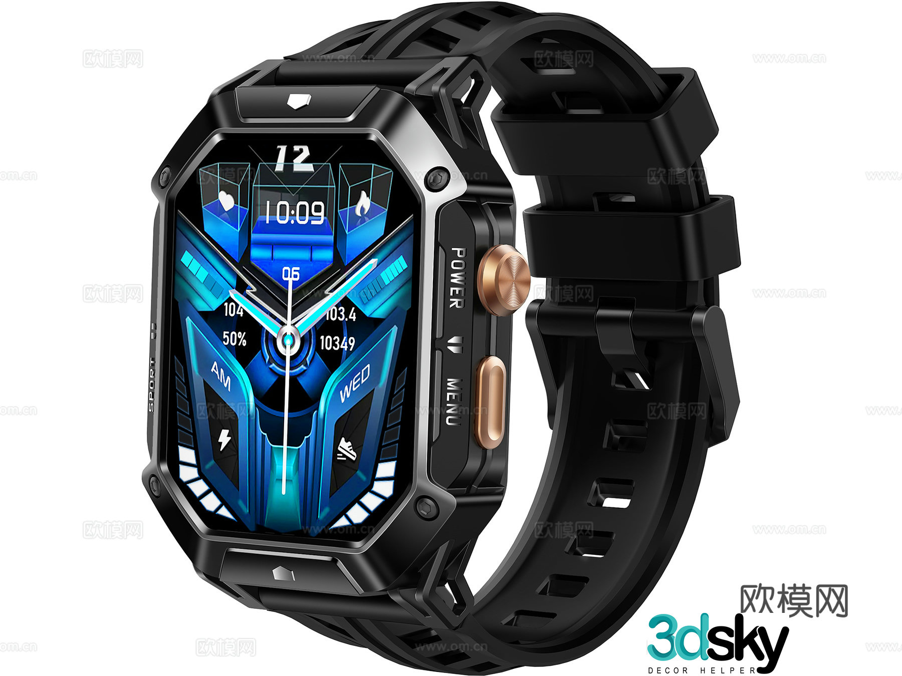 smart watch electronic watch 3d model