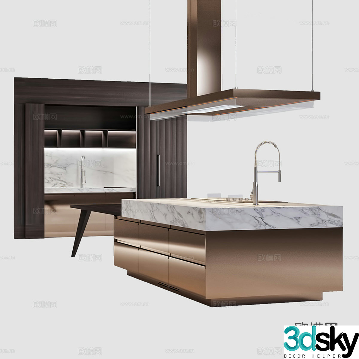 Island cabinet 3d model