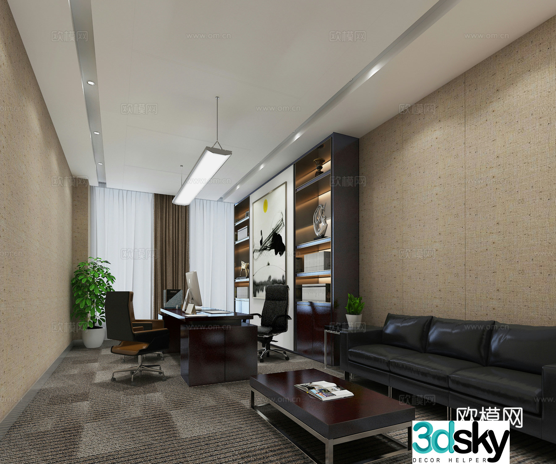 General Manager’s Room Chairman’s Room 3D model