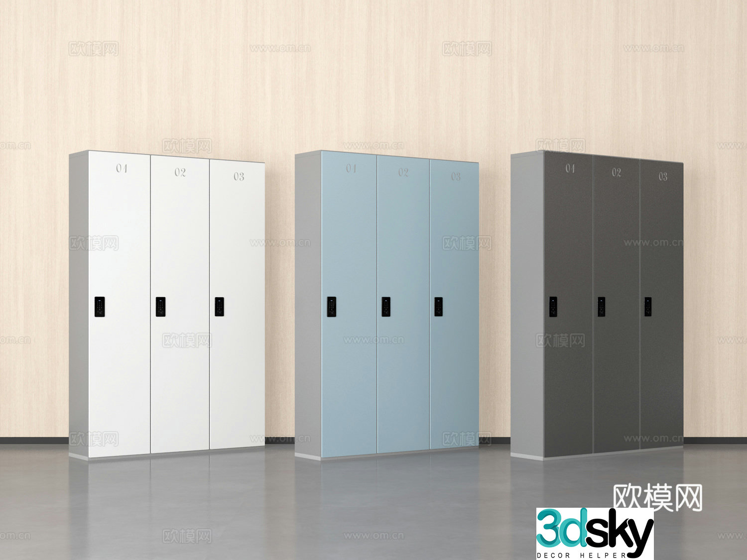 locker locker 3d model
