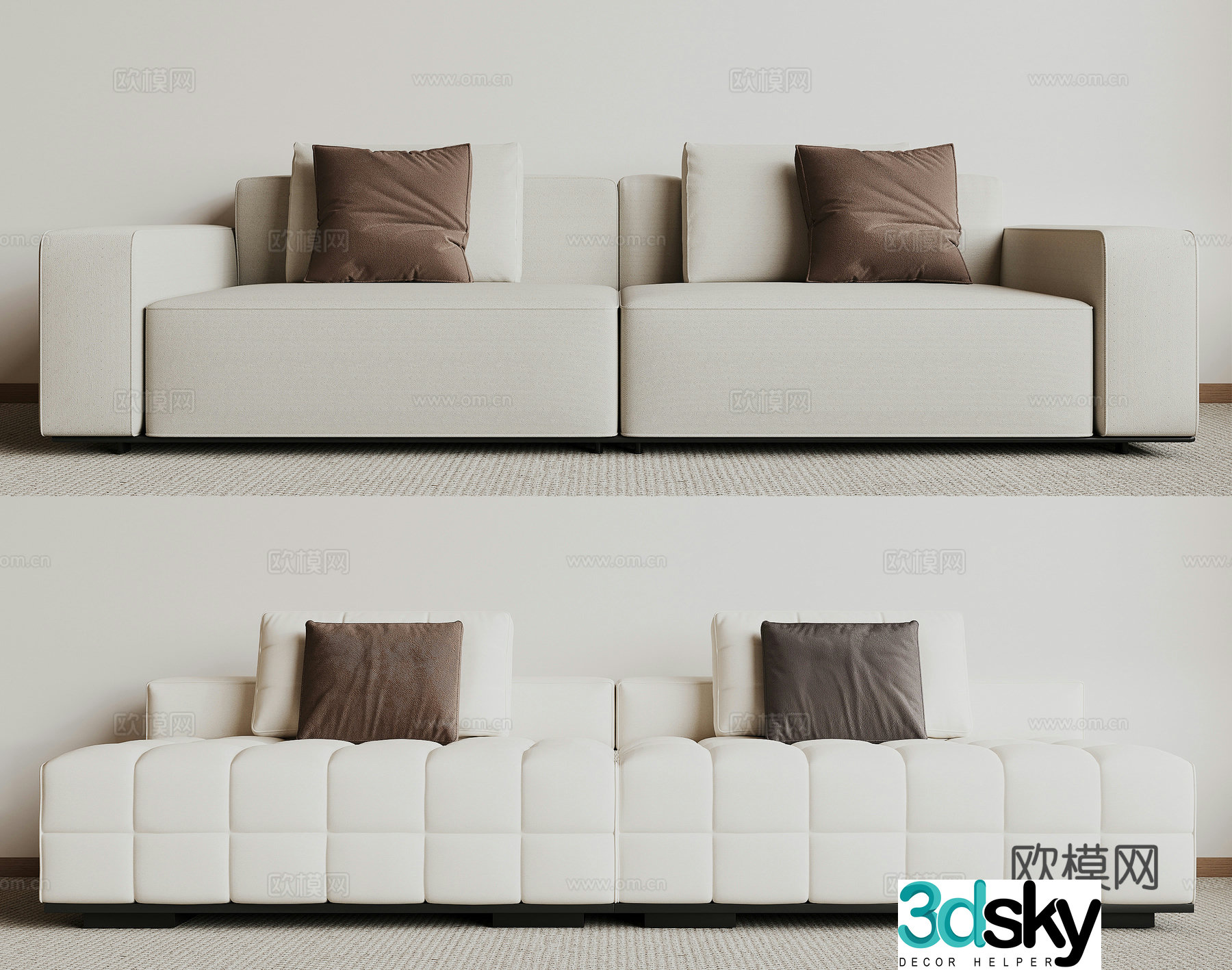 Modern love sofa 3d model