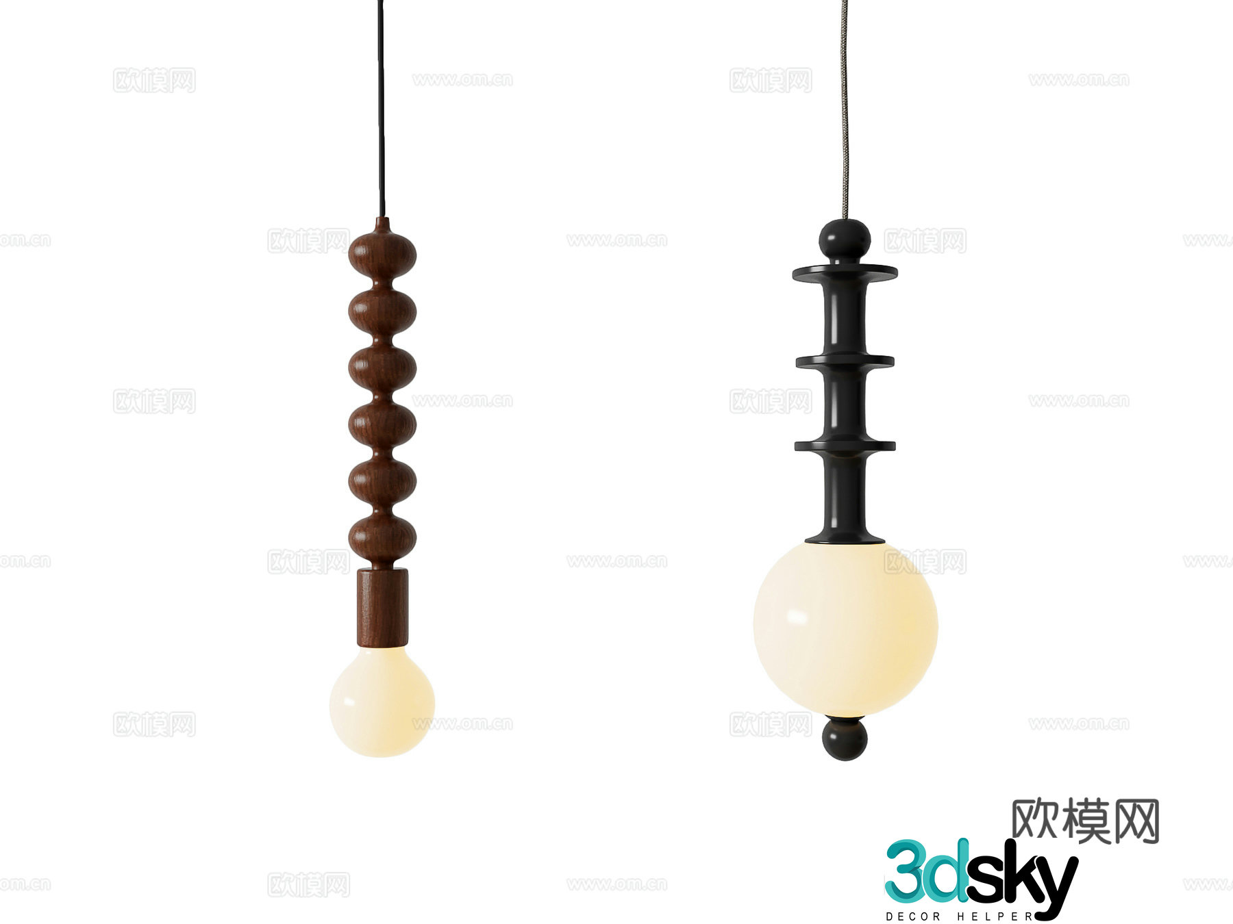 French retro small chandelier 3d model