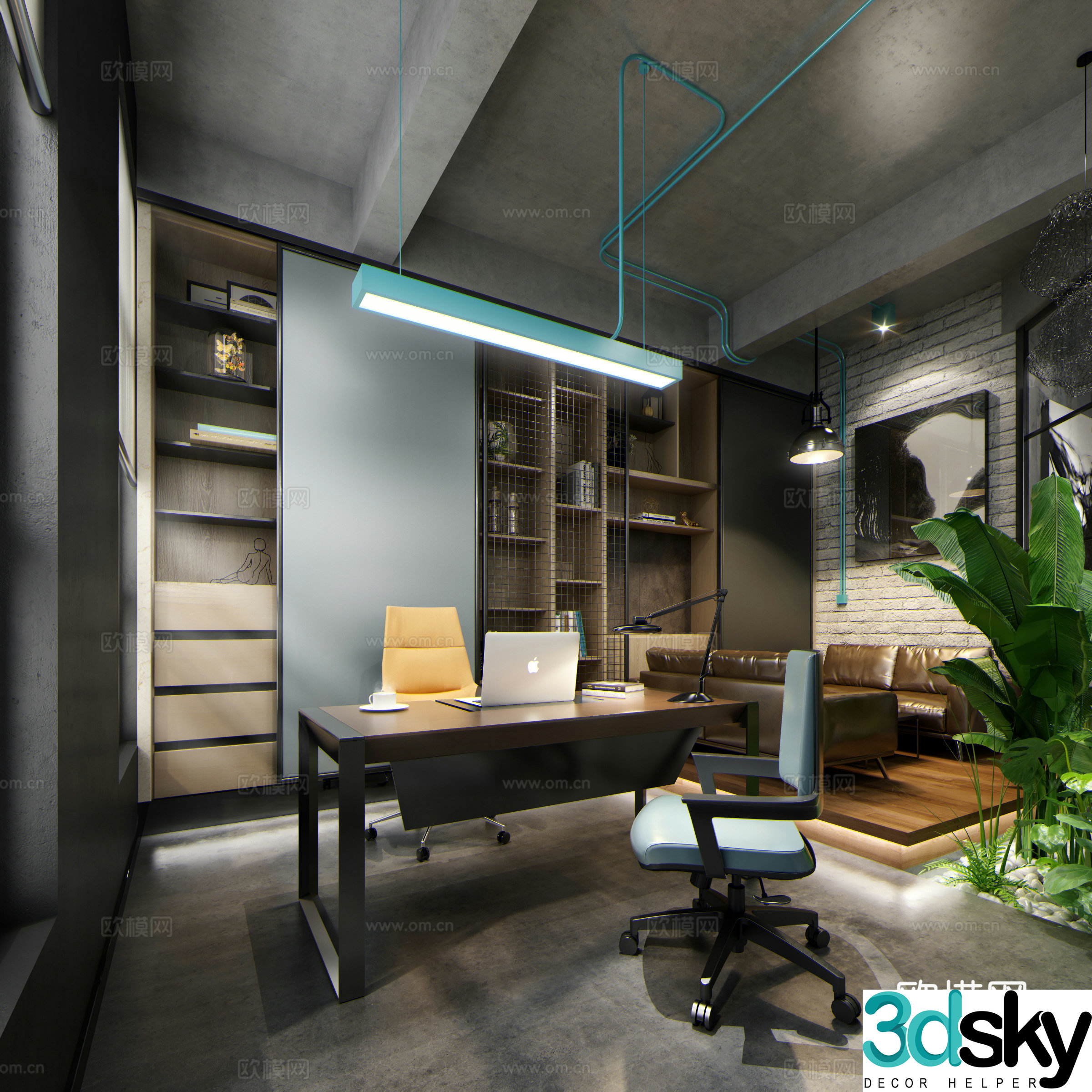 General Manager’s Office Supervisor’s Office 3D model