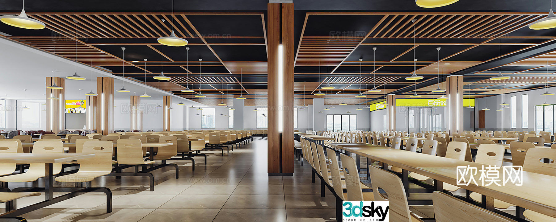 Staff canteen Staff canteen 3D model