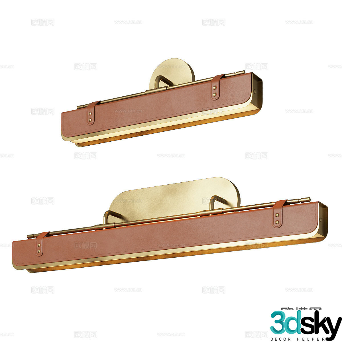 Light luxury wall lamp 3D model