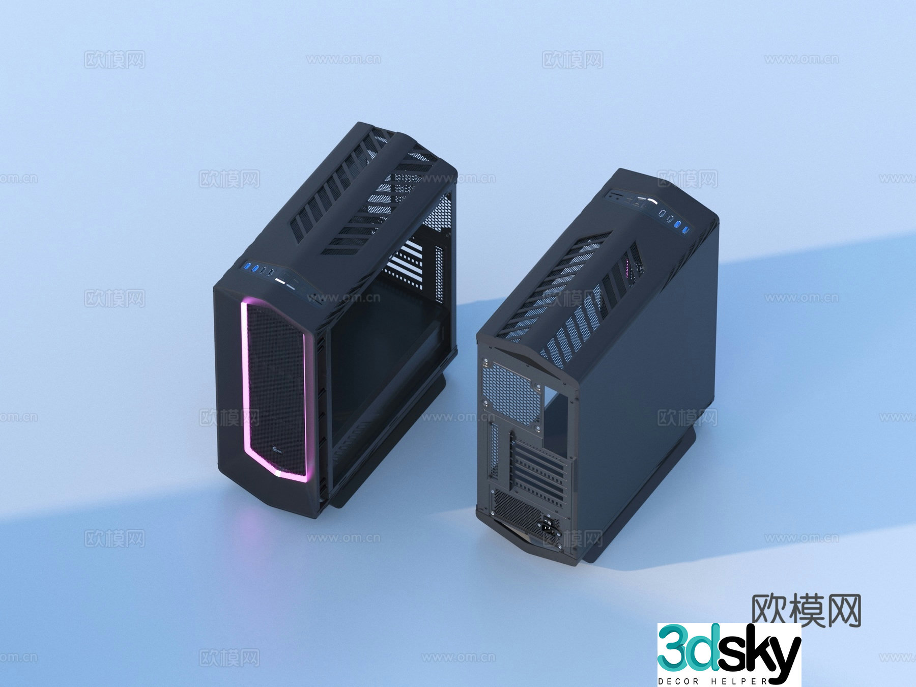 Computer host computer case 3d model