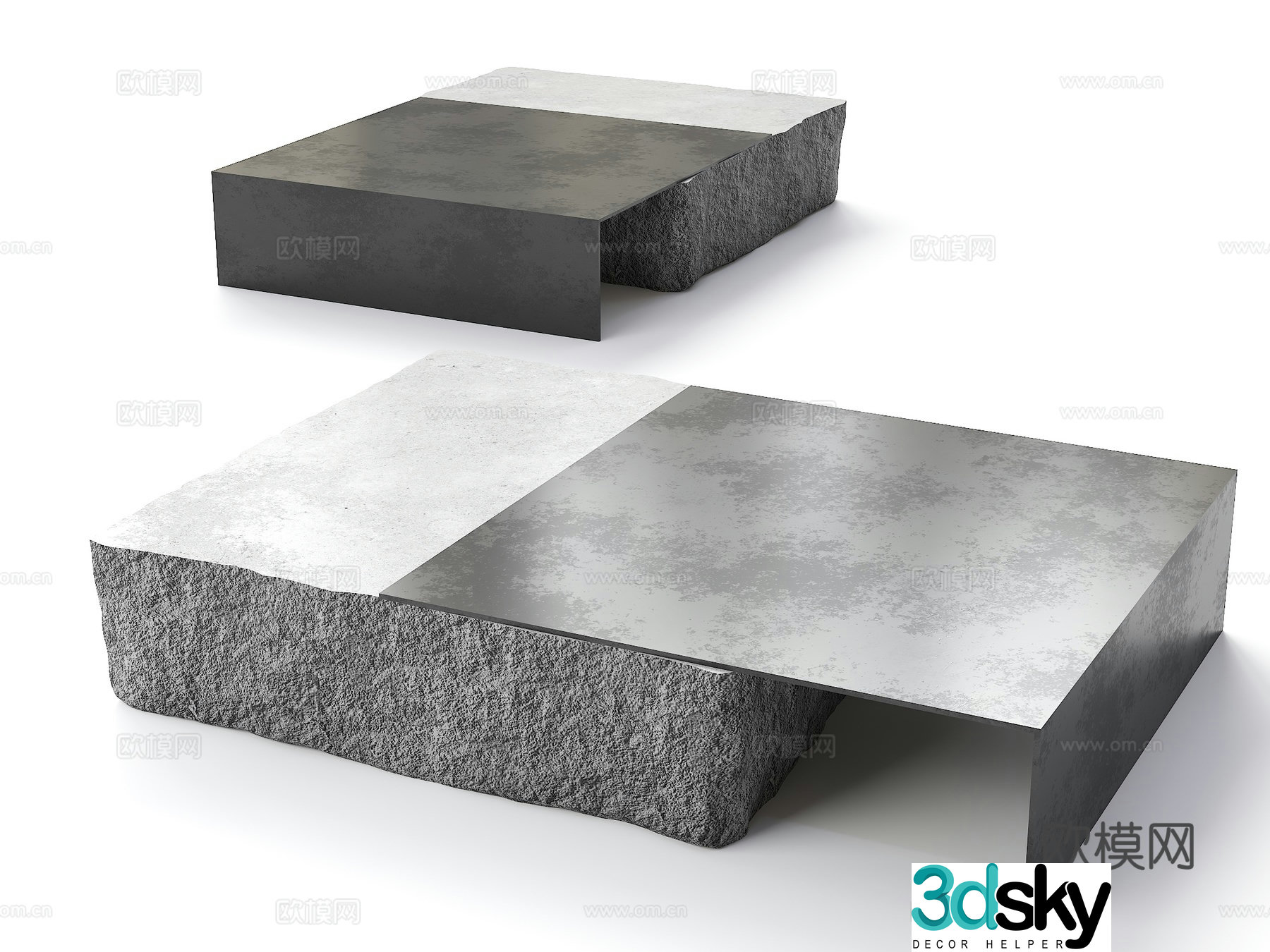 3D model of mother-in-law coffee table